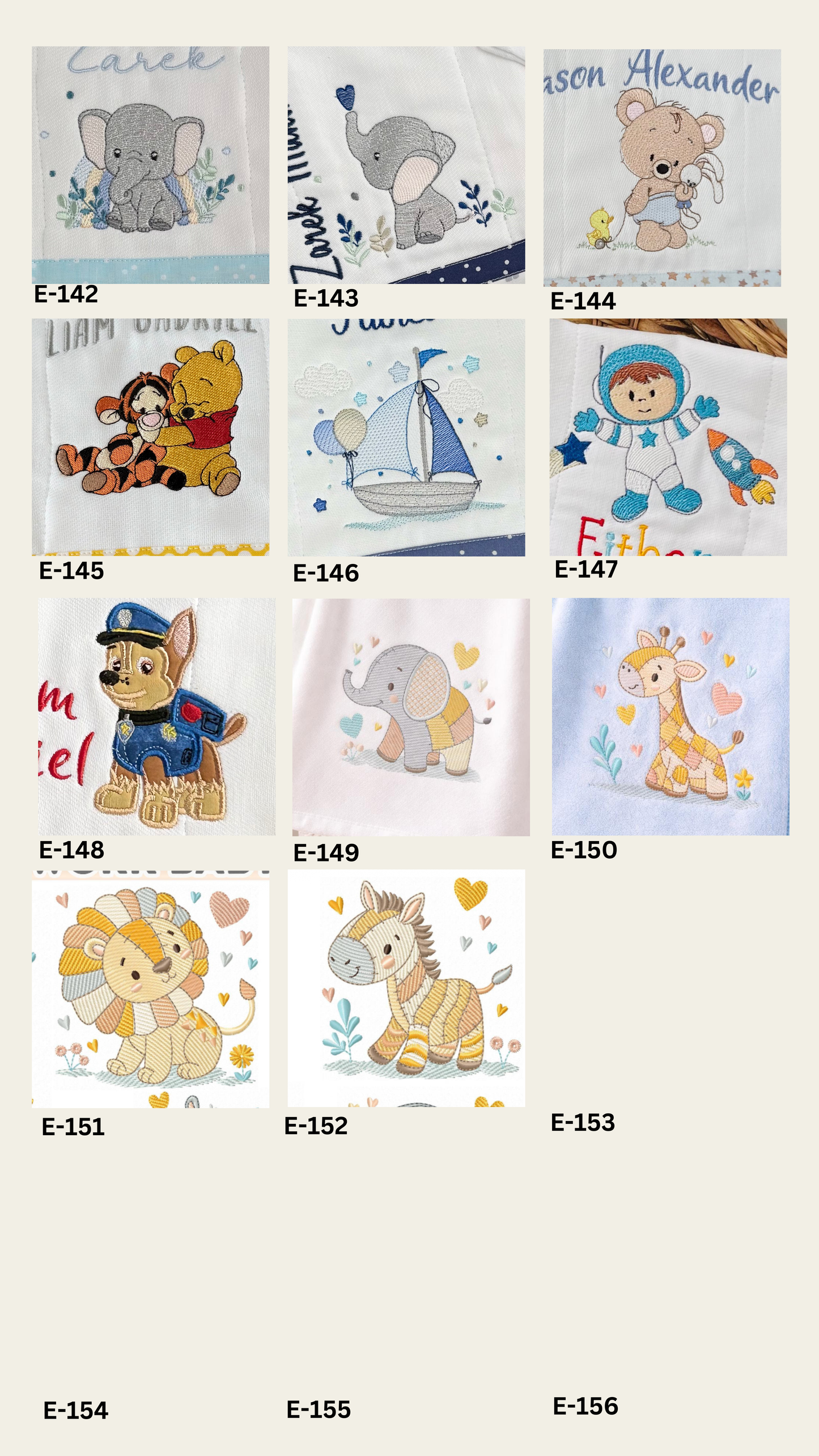 Embroidery Designs for Boys