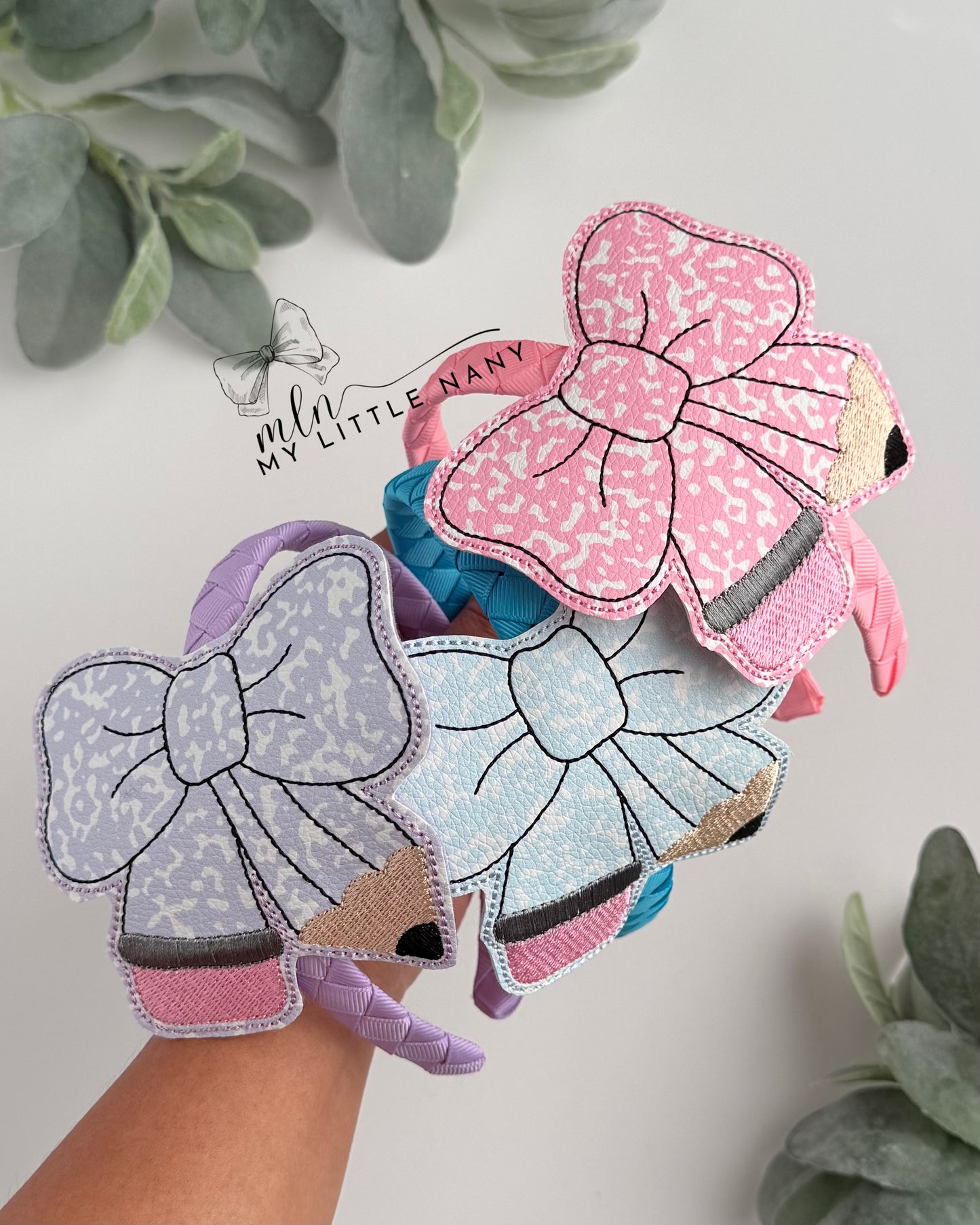 Pencil Bow Headband