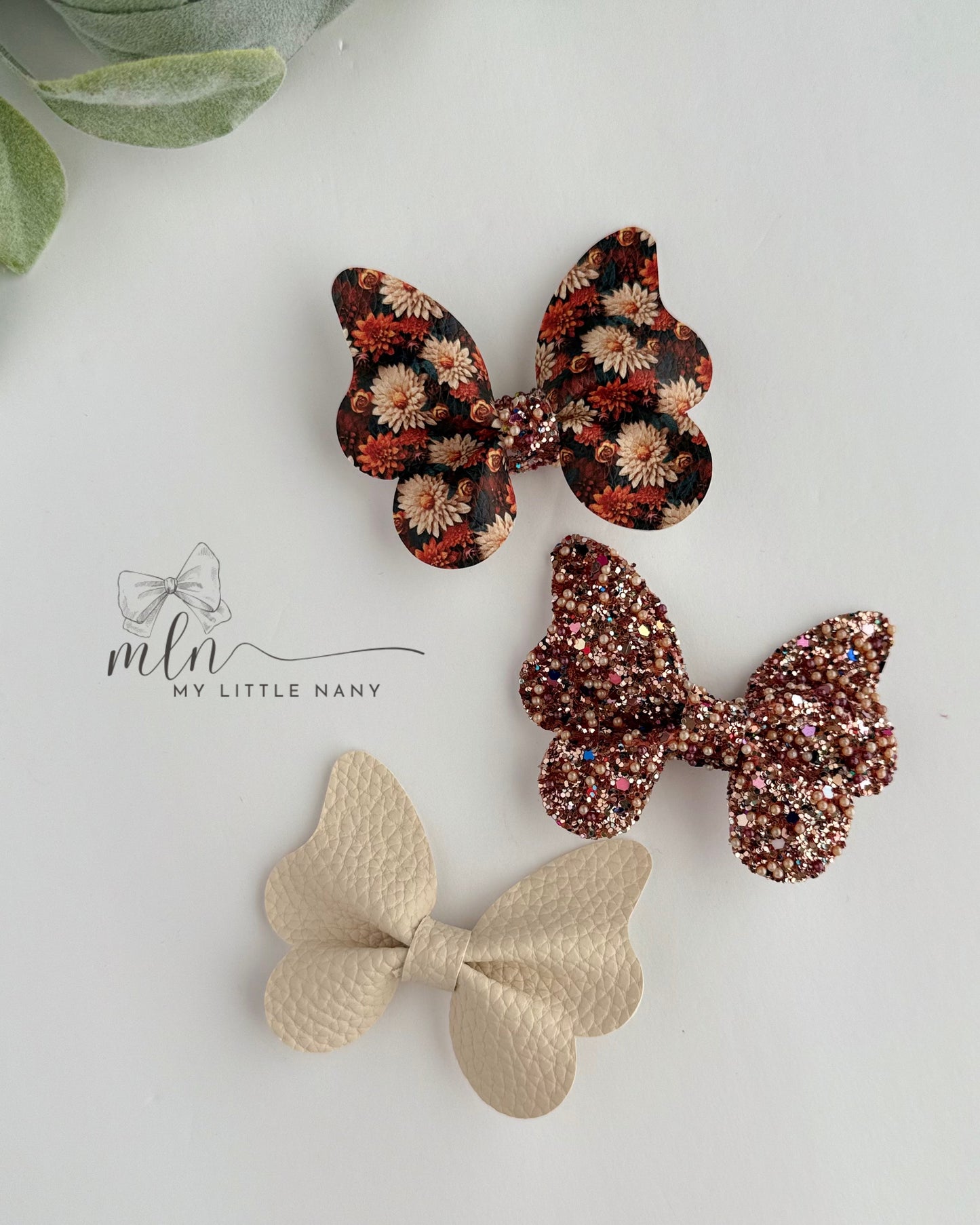 Autumn Butterflies Clips Set