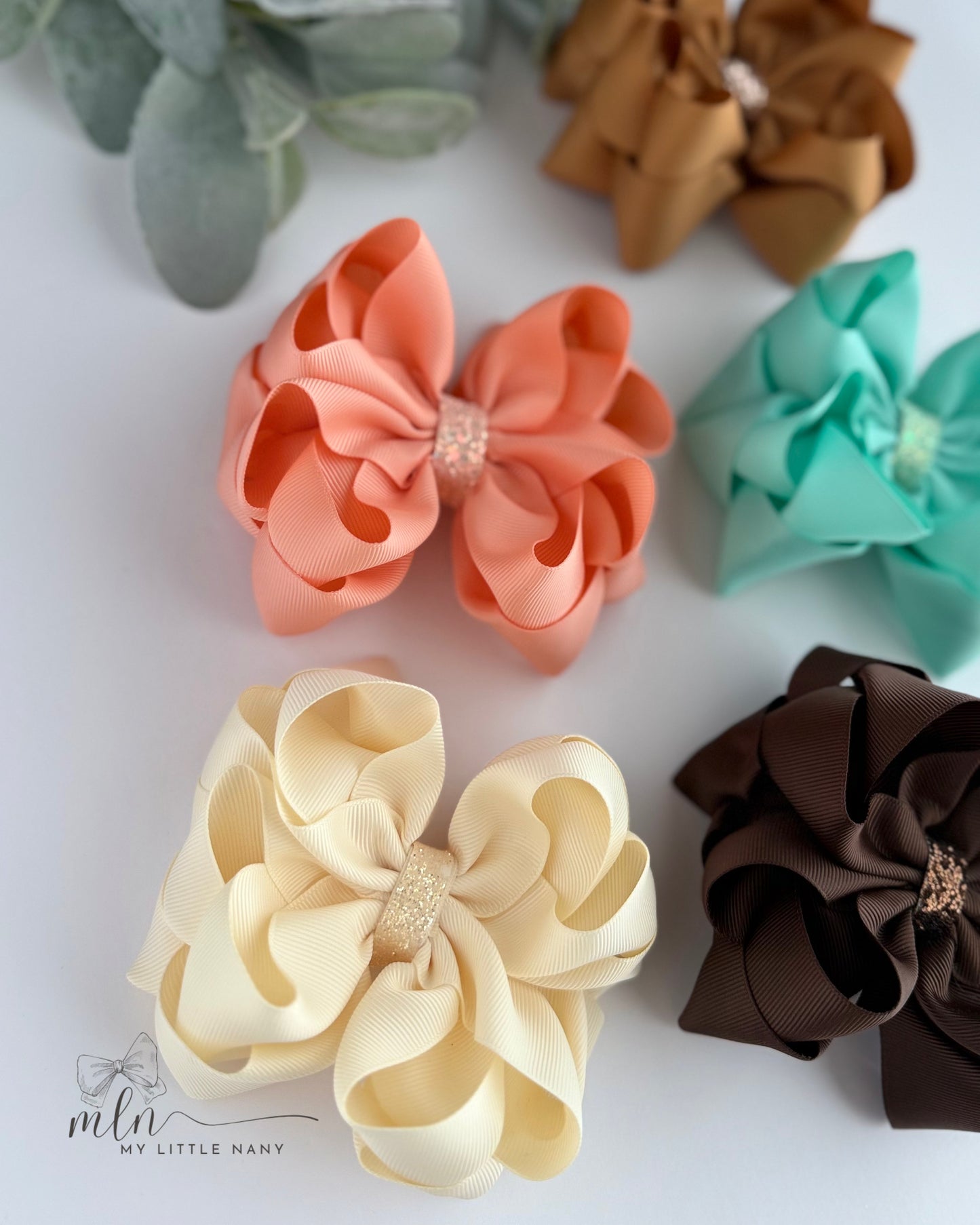Fall Octopus Bow Set