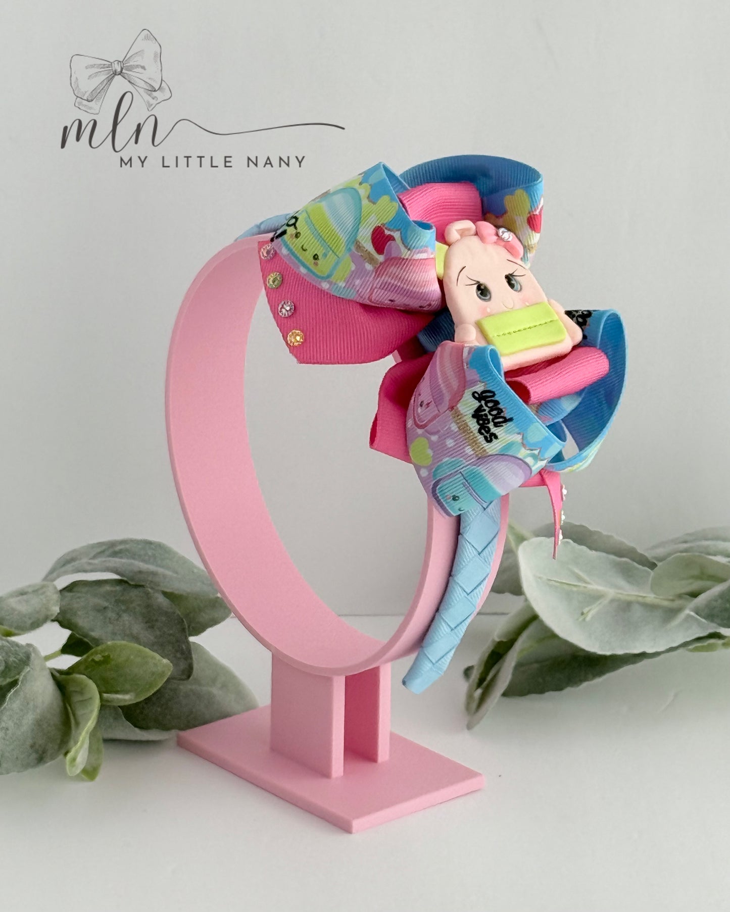 Pink Backpack School Headband