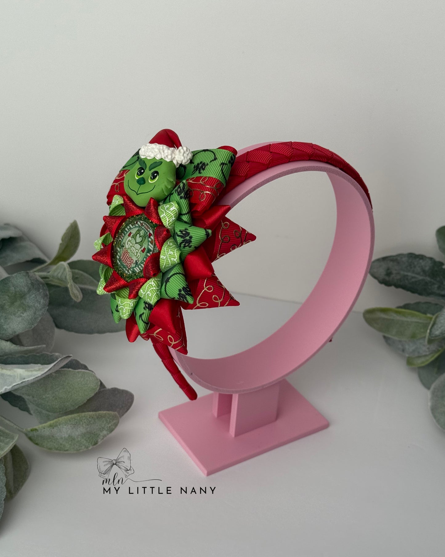 Grumpy Green Headband