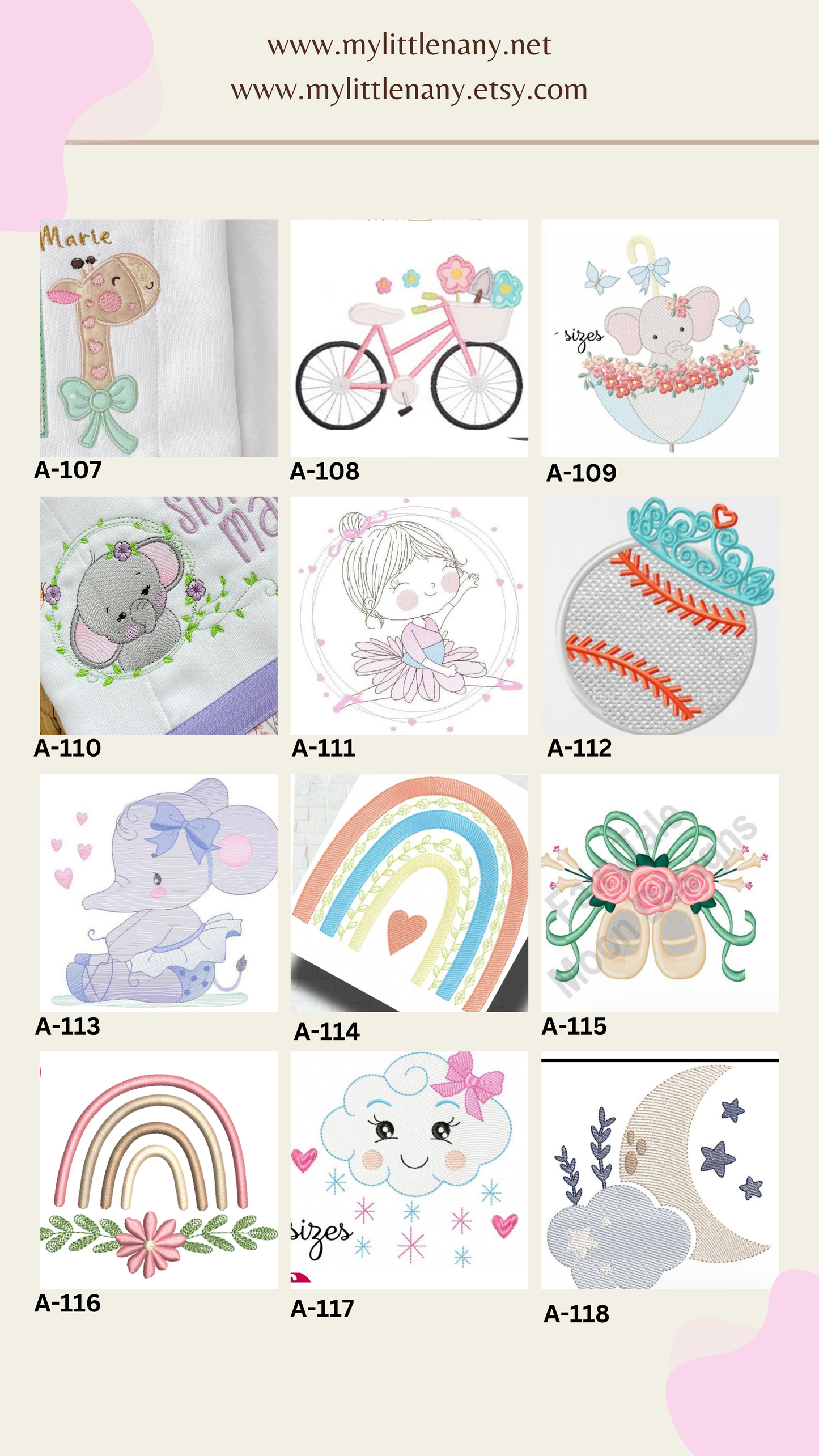 Diseños para Paños de Niña