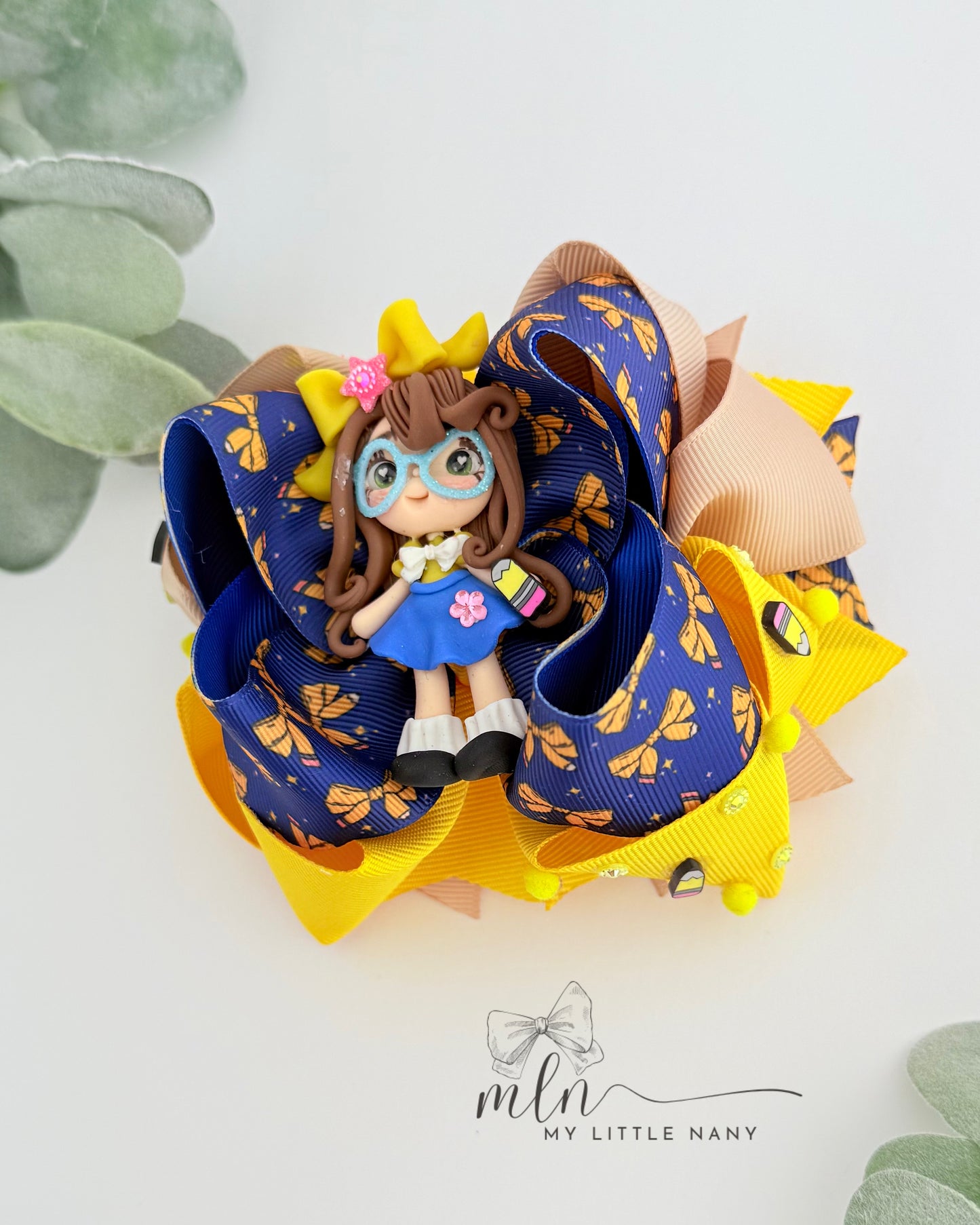 Yellow Pencil Bow