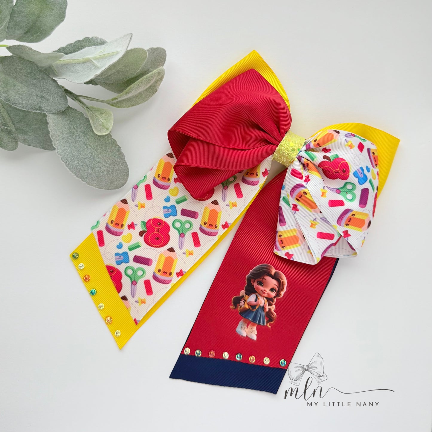 Princess Back to School Bows