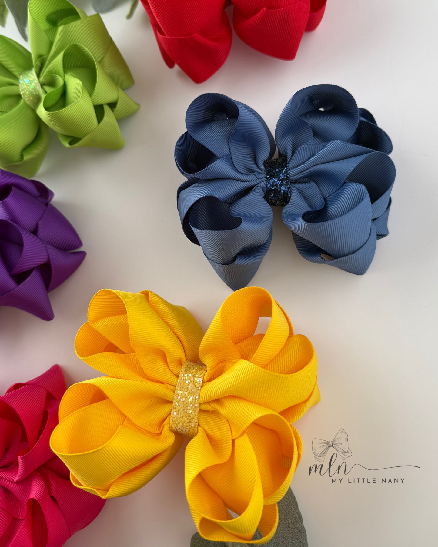 Rainbow Bloom Bow Set