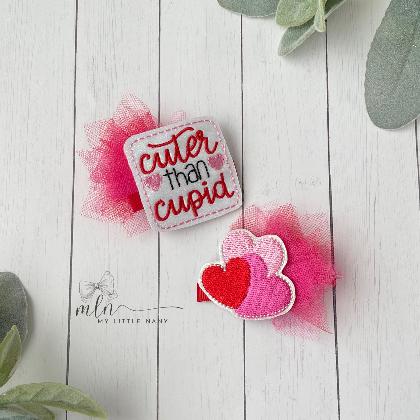 Cutie than Cupid Hair Clips