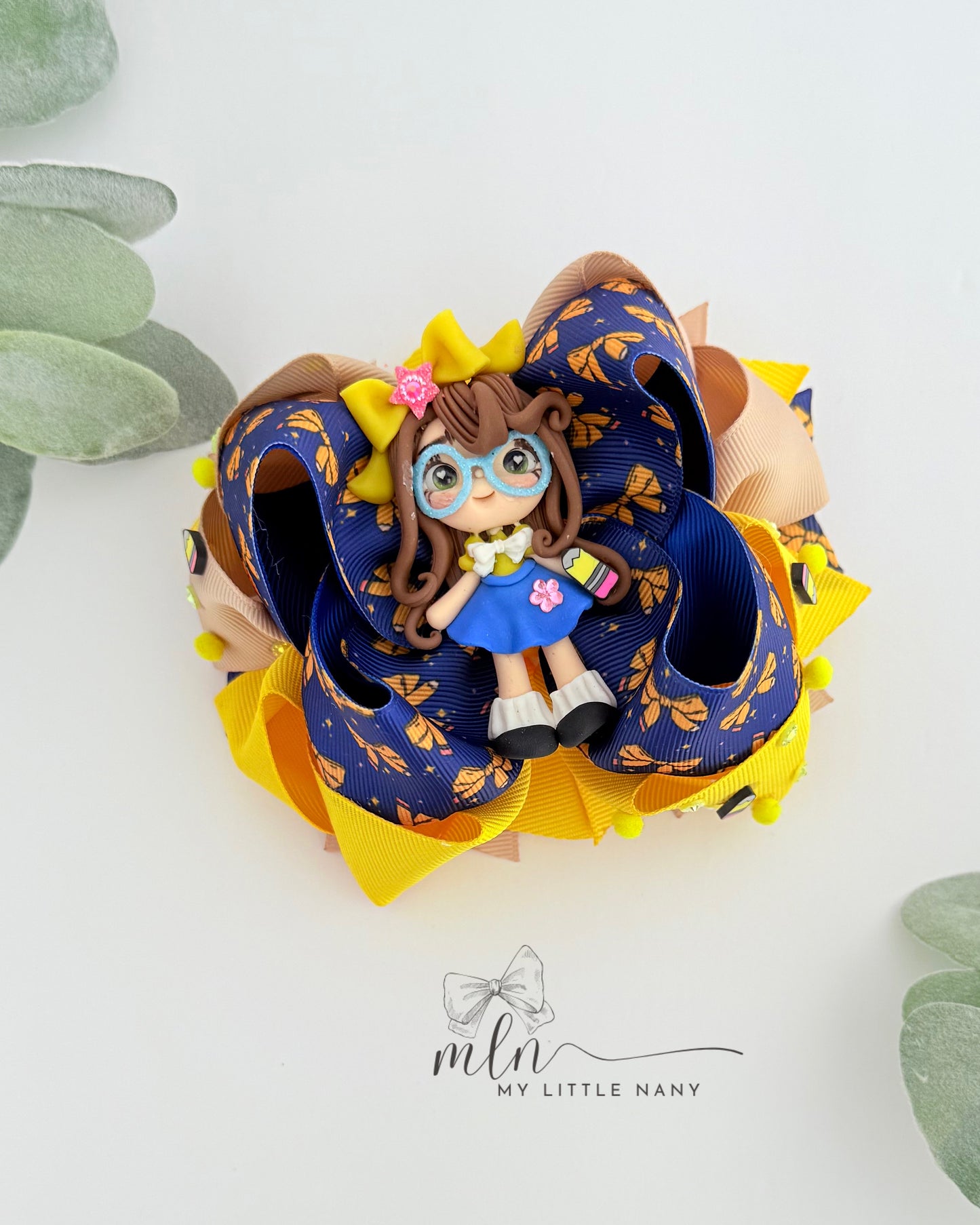 Yellow Pencil Bow
