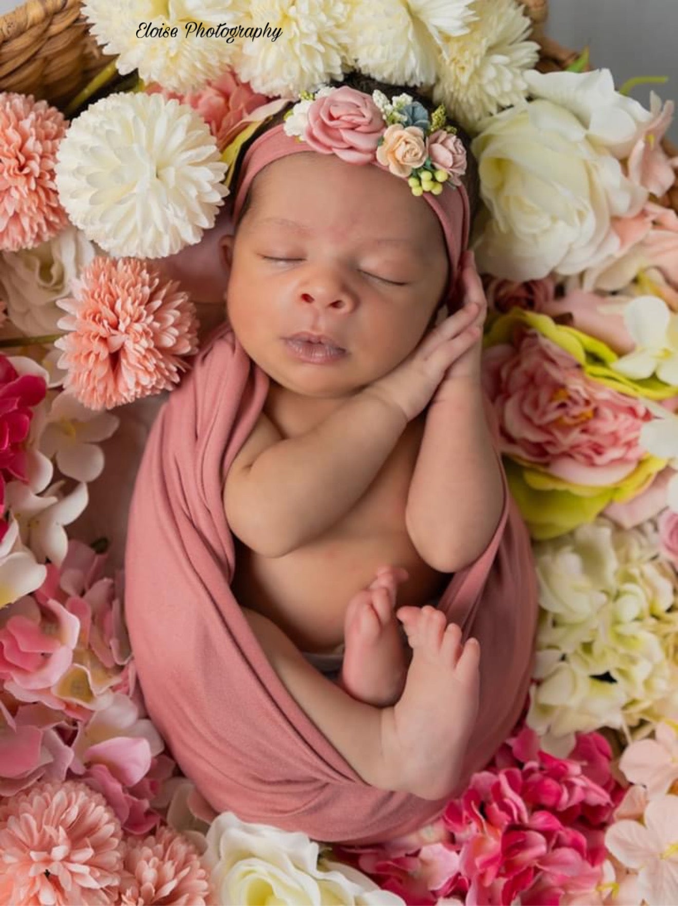 Mauve Newborn Prop Set