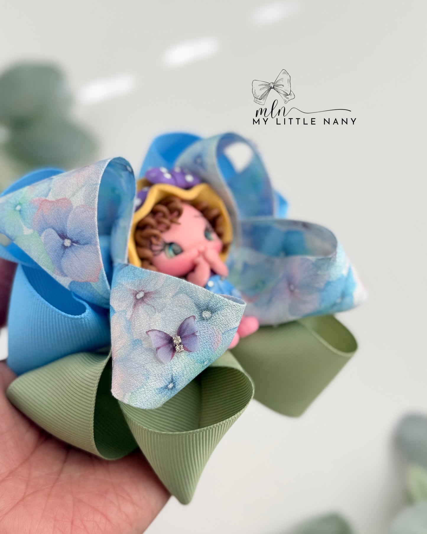 Floral Ribbon Bow