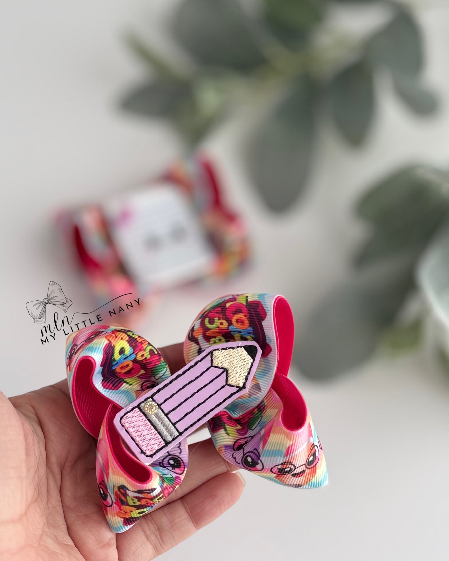 School Pigtail Bow