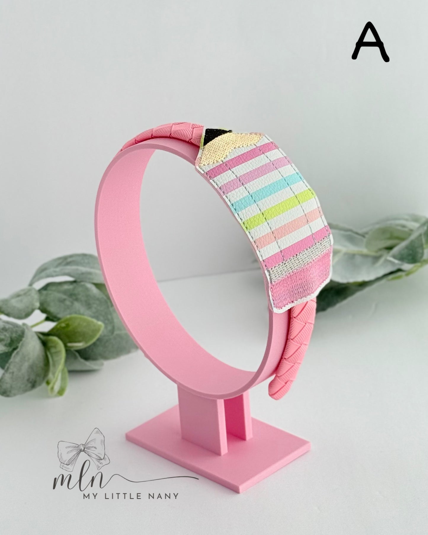 Multicolor Pencil Headband
