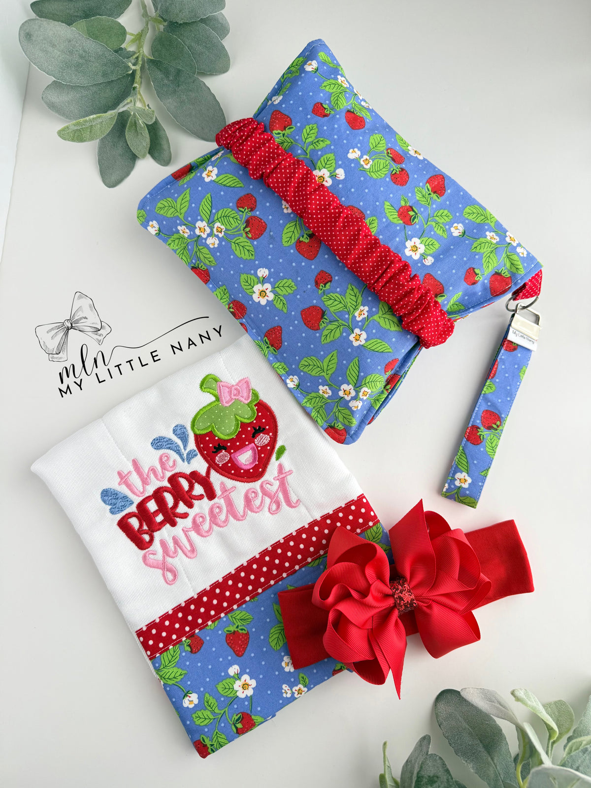 Strawberries Baby Set