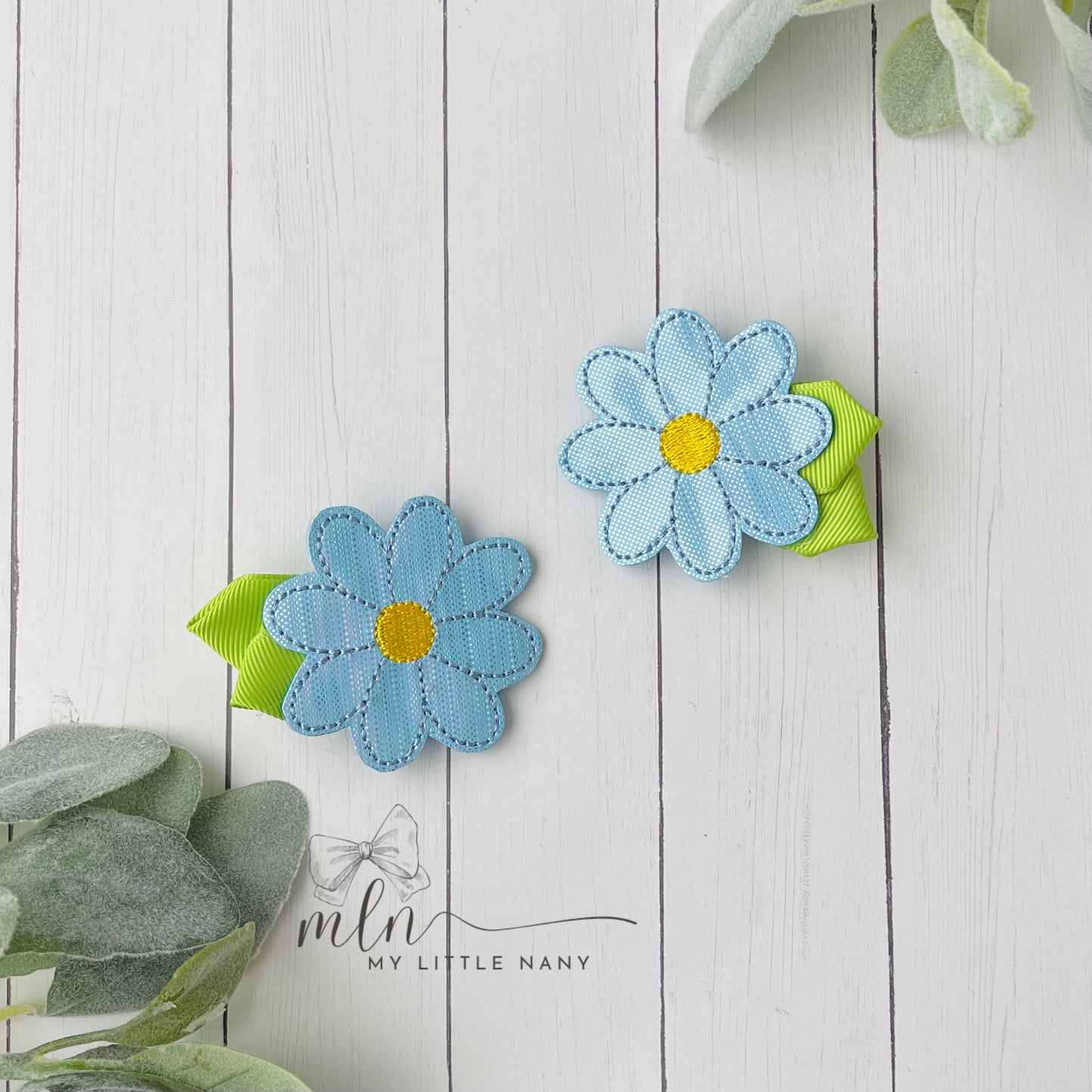 Spring Flower Hair Clippies