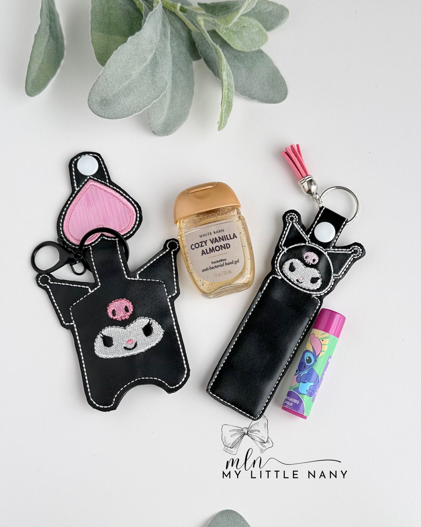 Kuromi Hand Sanitizer and Lip Balm Holders