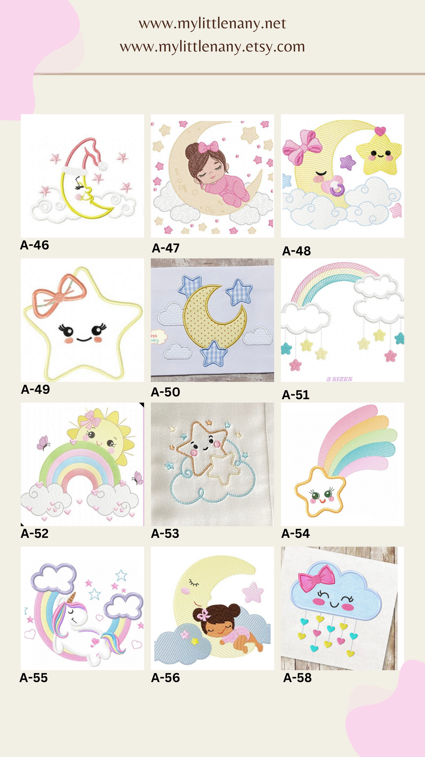 Diseños para Paños de Niña