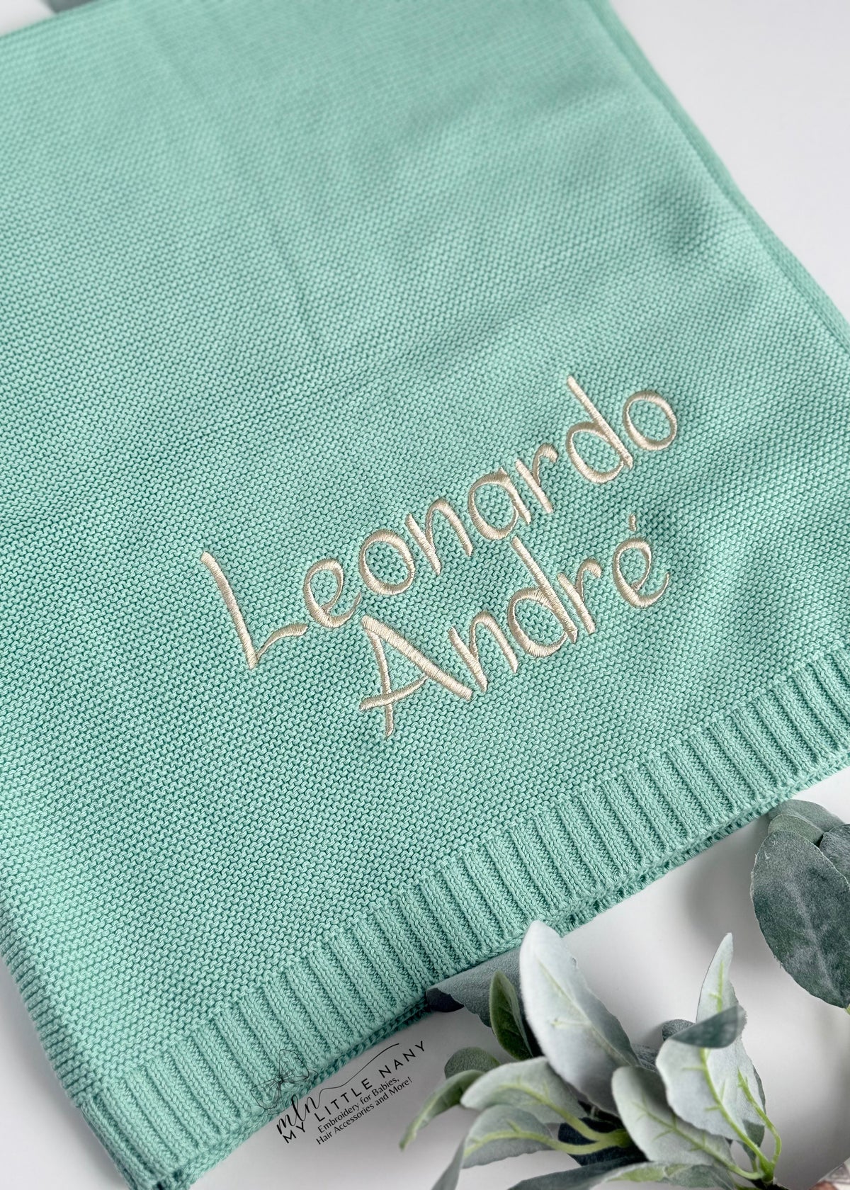 Embroidered Personalized Baby Blanket