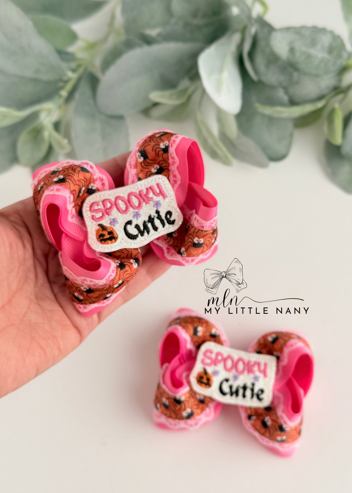 Spooky Cutie Pigtail Bow Set