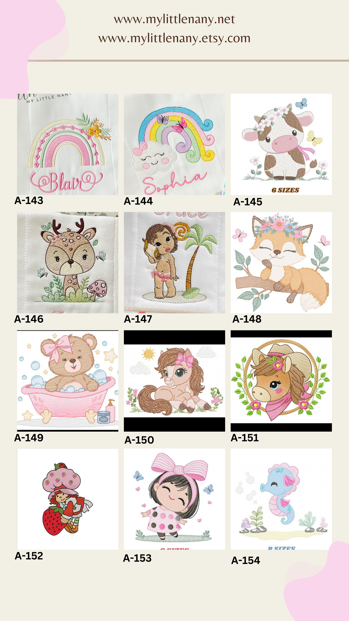 Diseños para Paños de Niña
