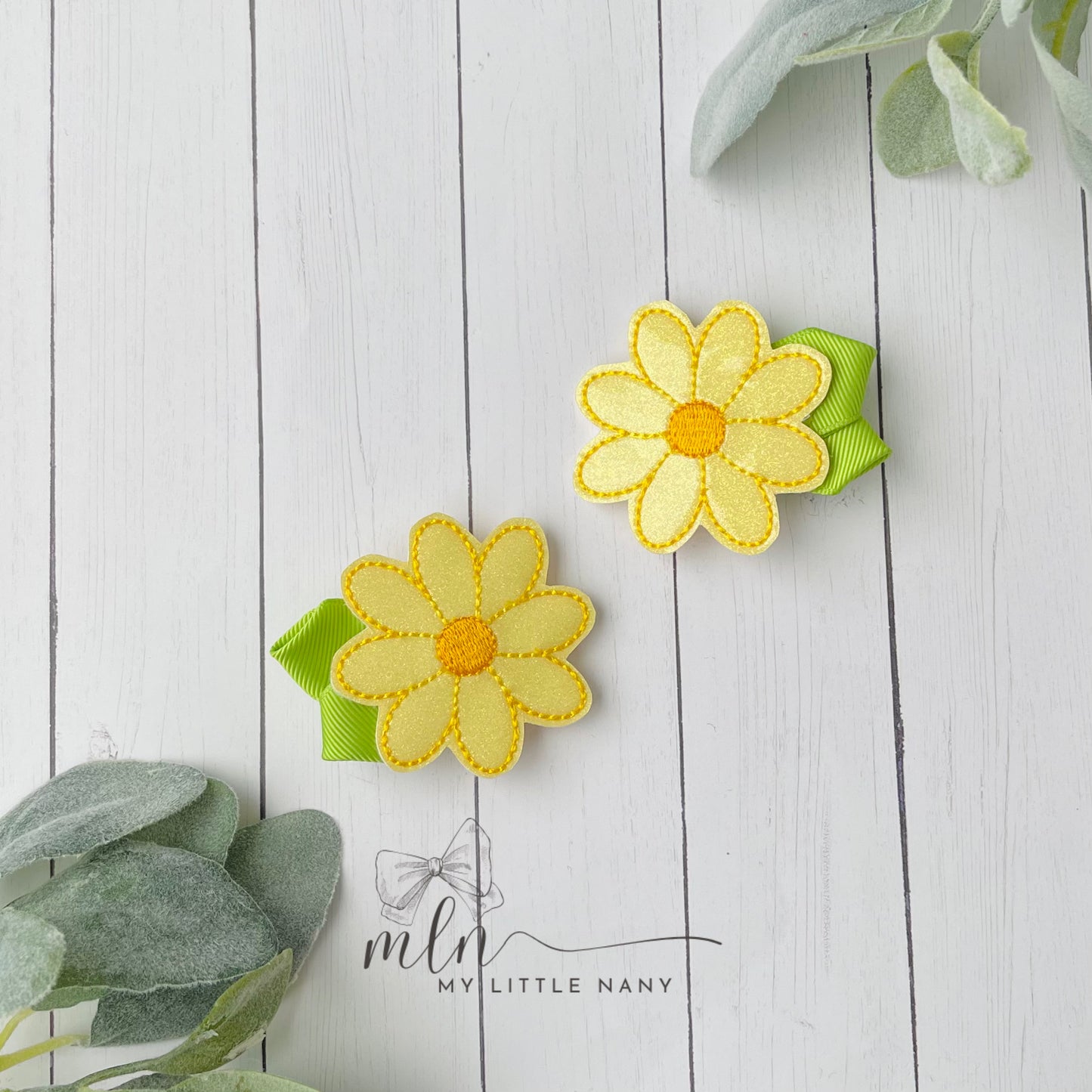 Spring Flower Hair Clippies