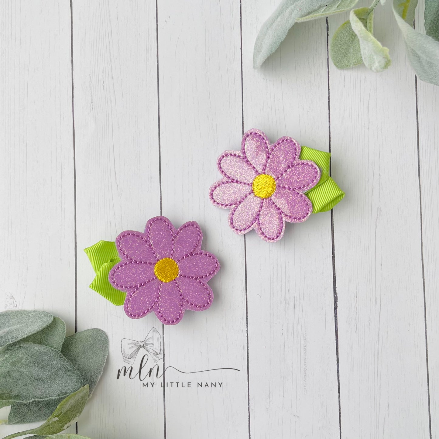 Spring Flower Hair Clippies
