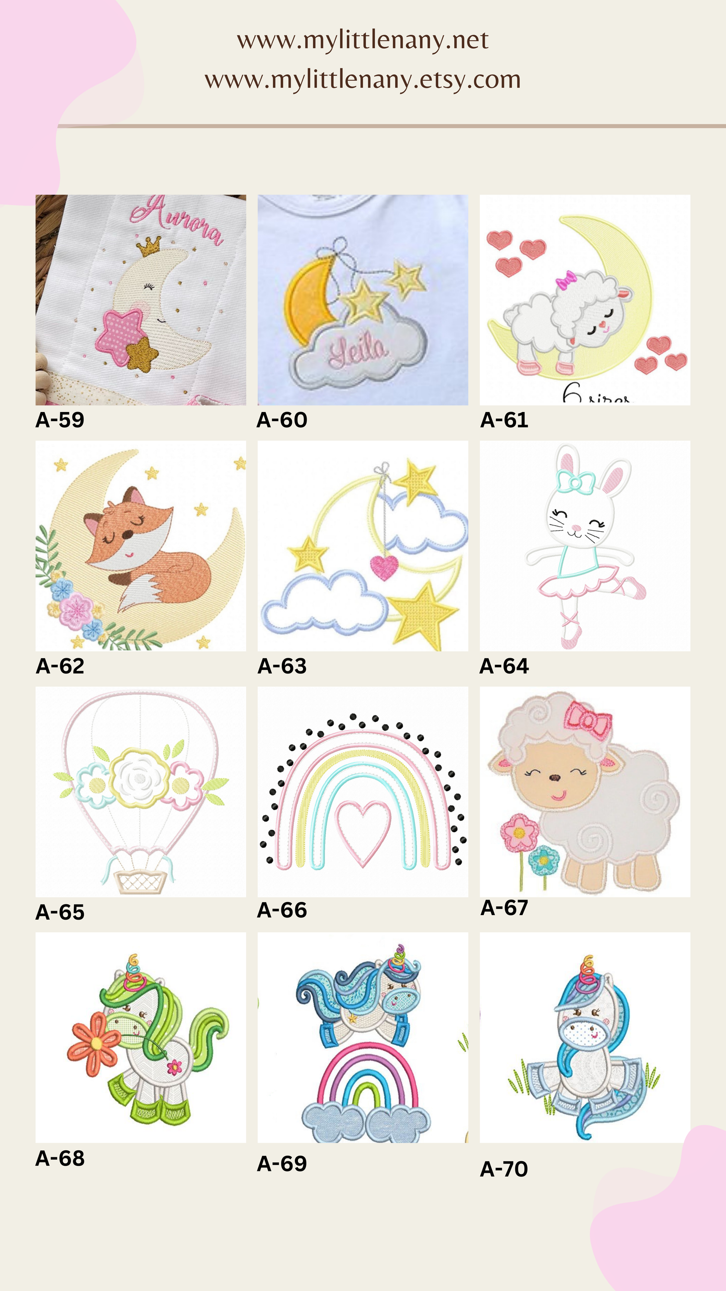 Diseños para Paños de Niña