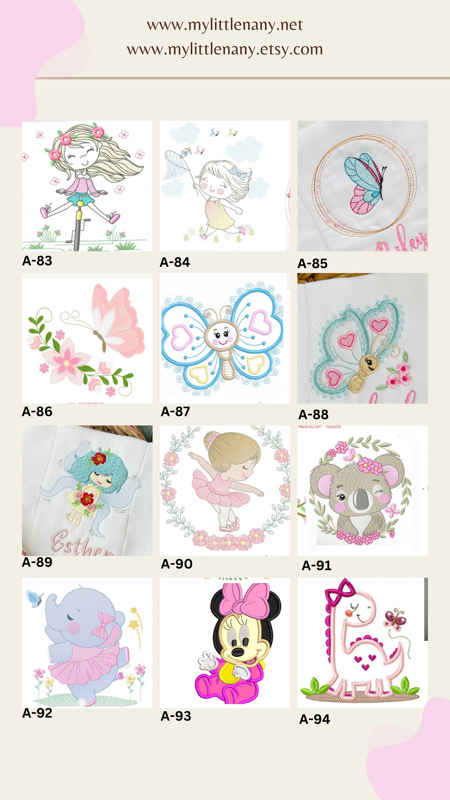 Diseños para Paños de Niña
