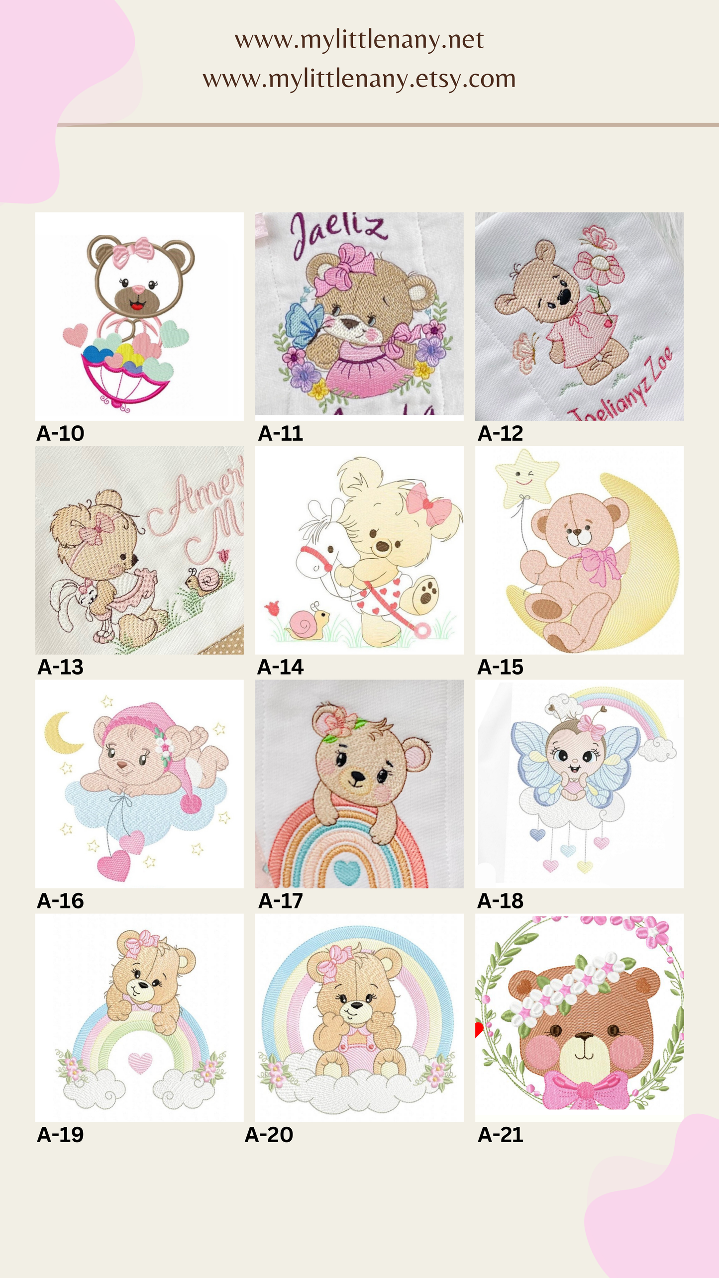 Diseños para Paños de Niña
