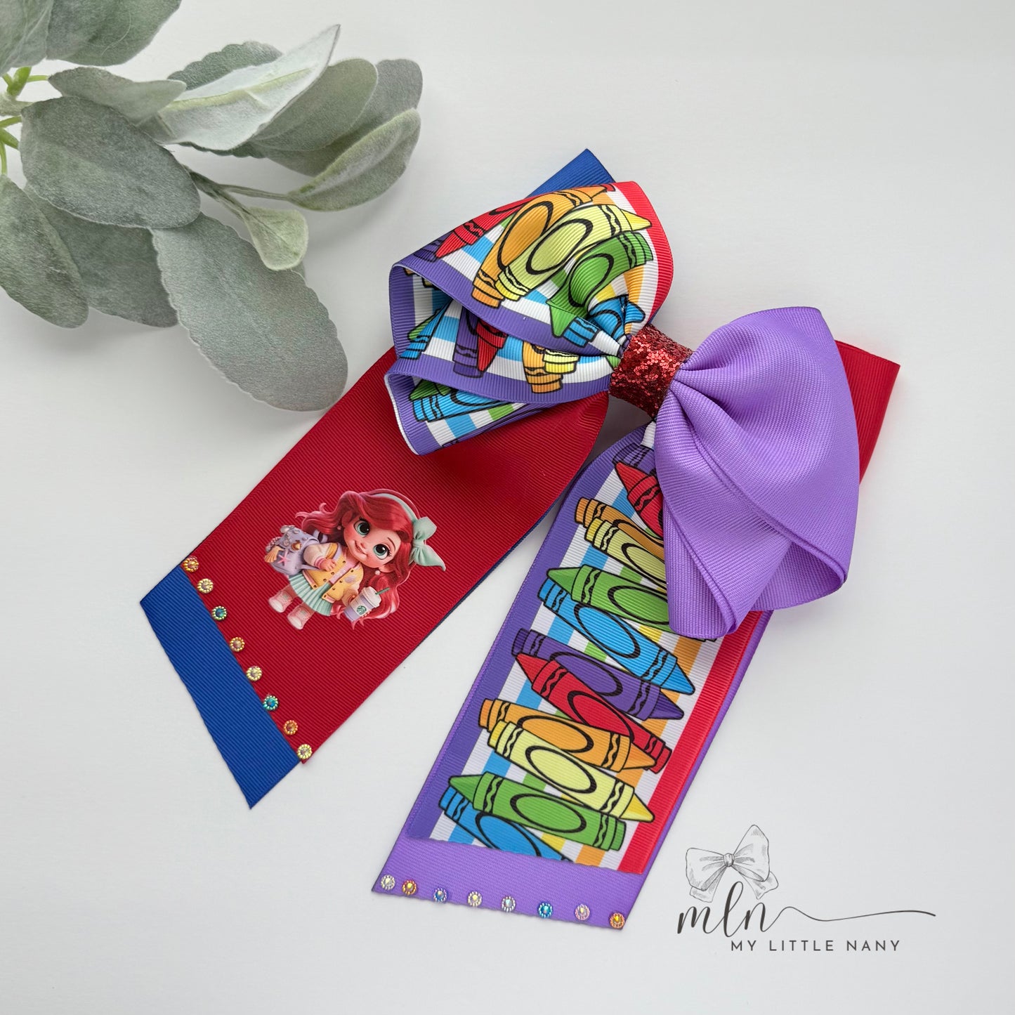 Princess Back to School Bows