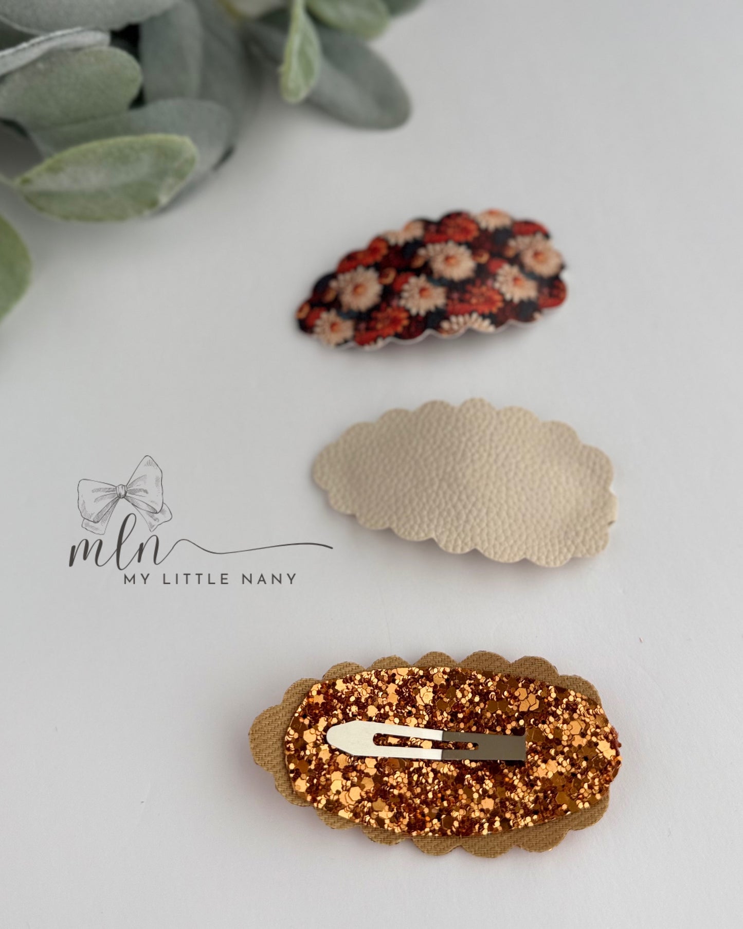 Fall Flowers Snap Clips