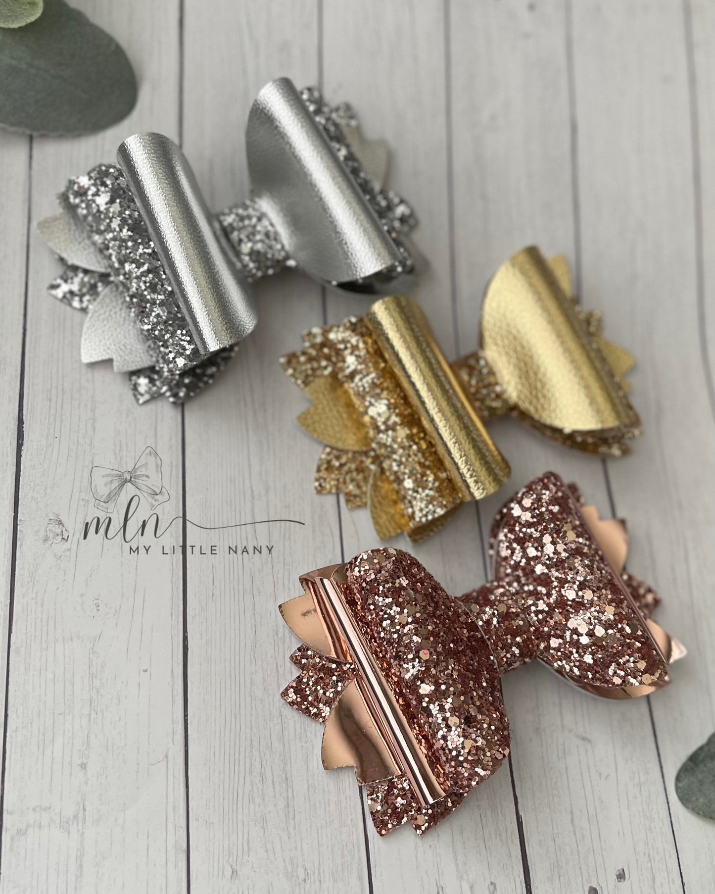 Glitter Bow Set