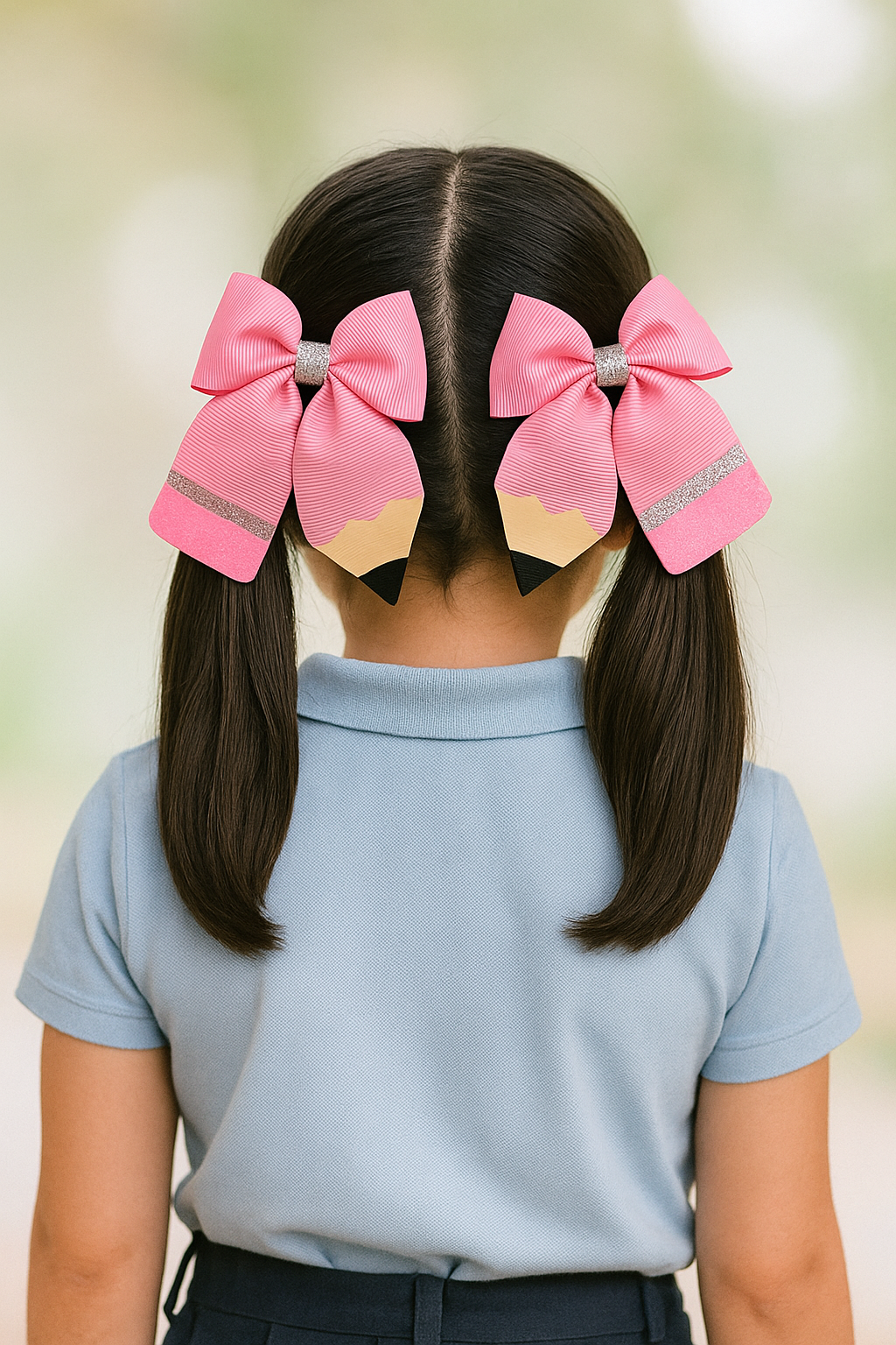 Pencil Piggie Bows