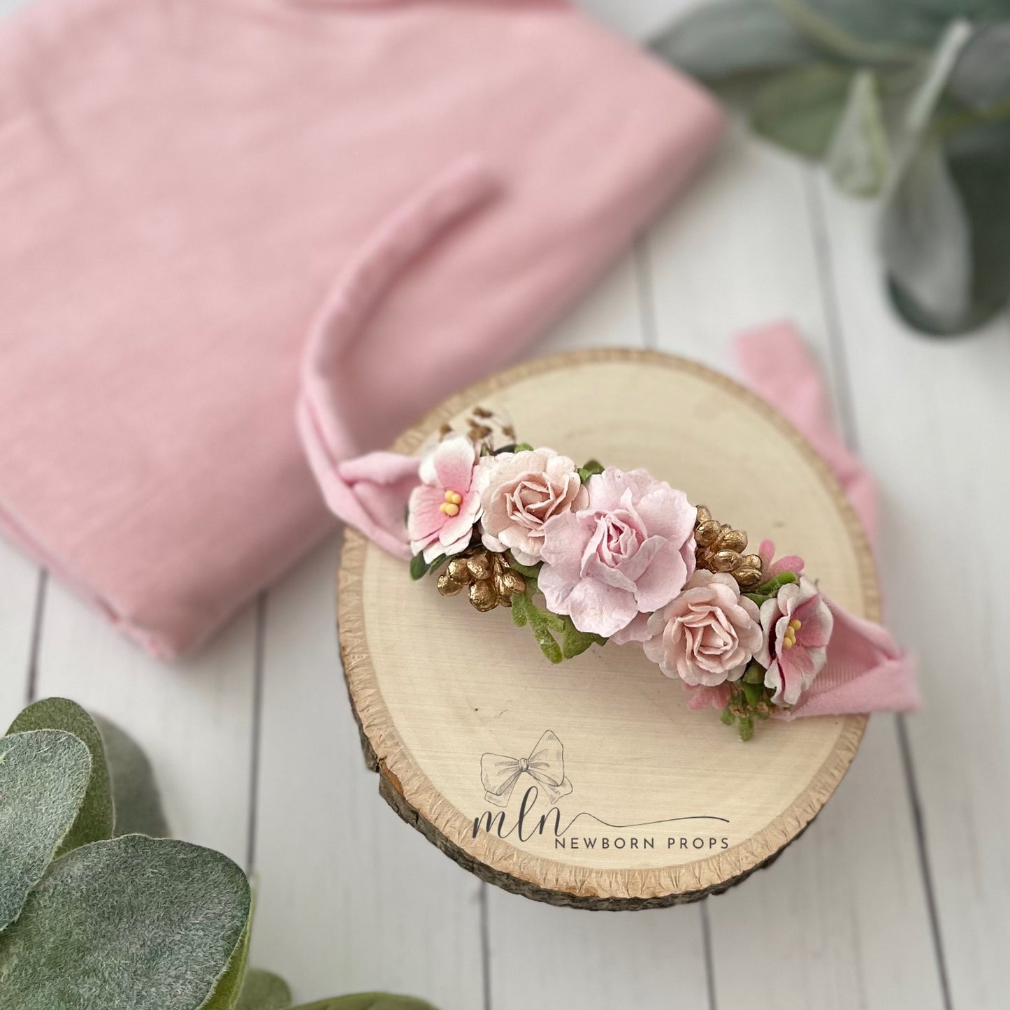 Pink Newborn Prop Set