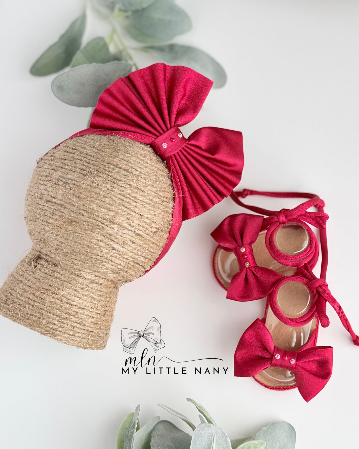 Red Sandals Baby Set