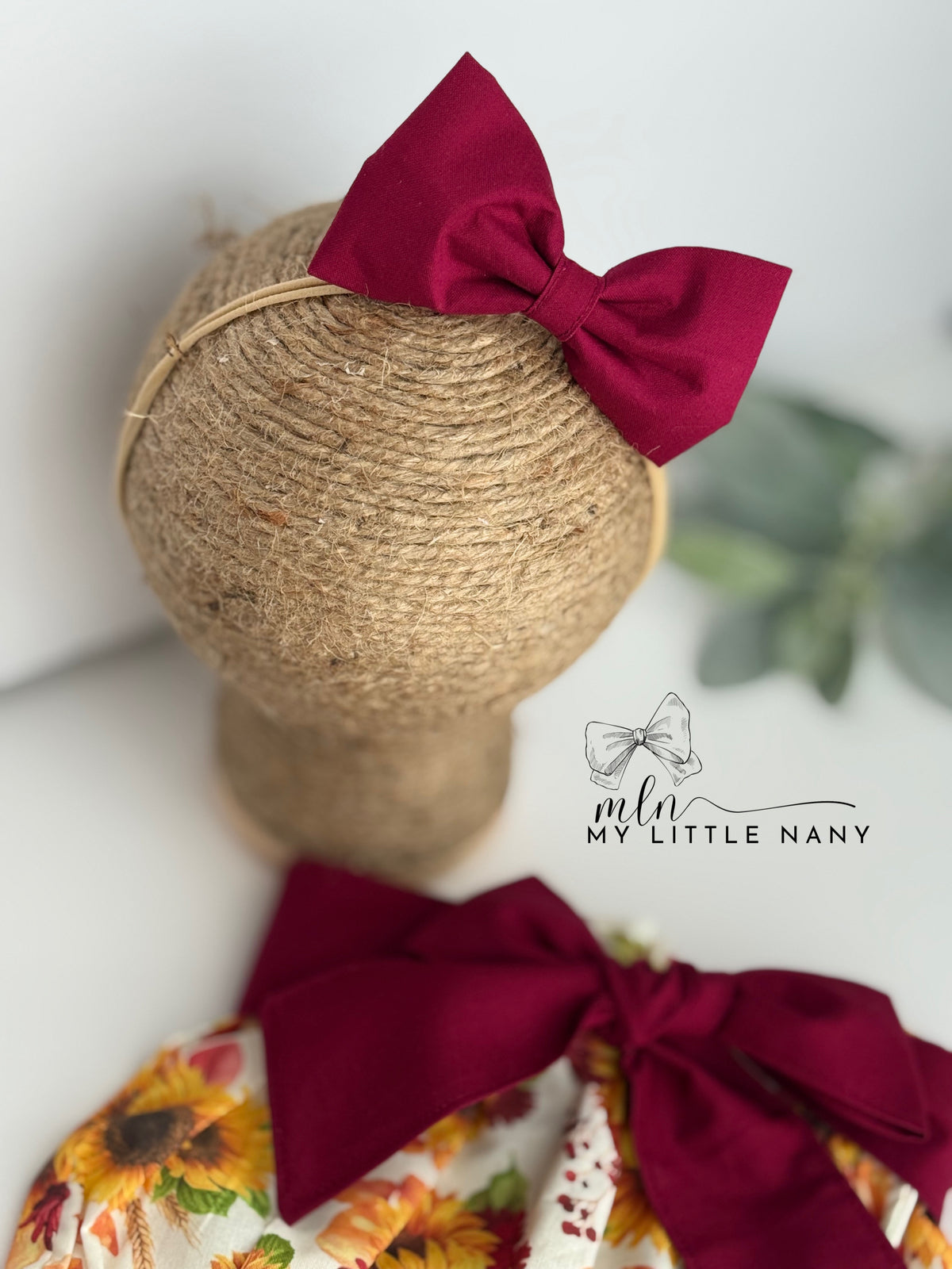 Sunflower Bloomer and Bow Set