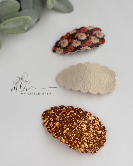 Fall Flowers Snap Clips