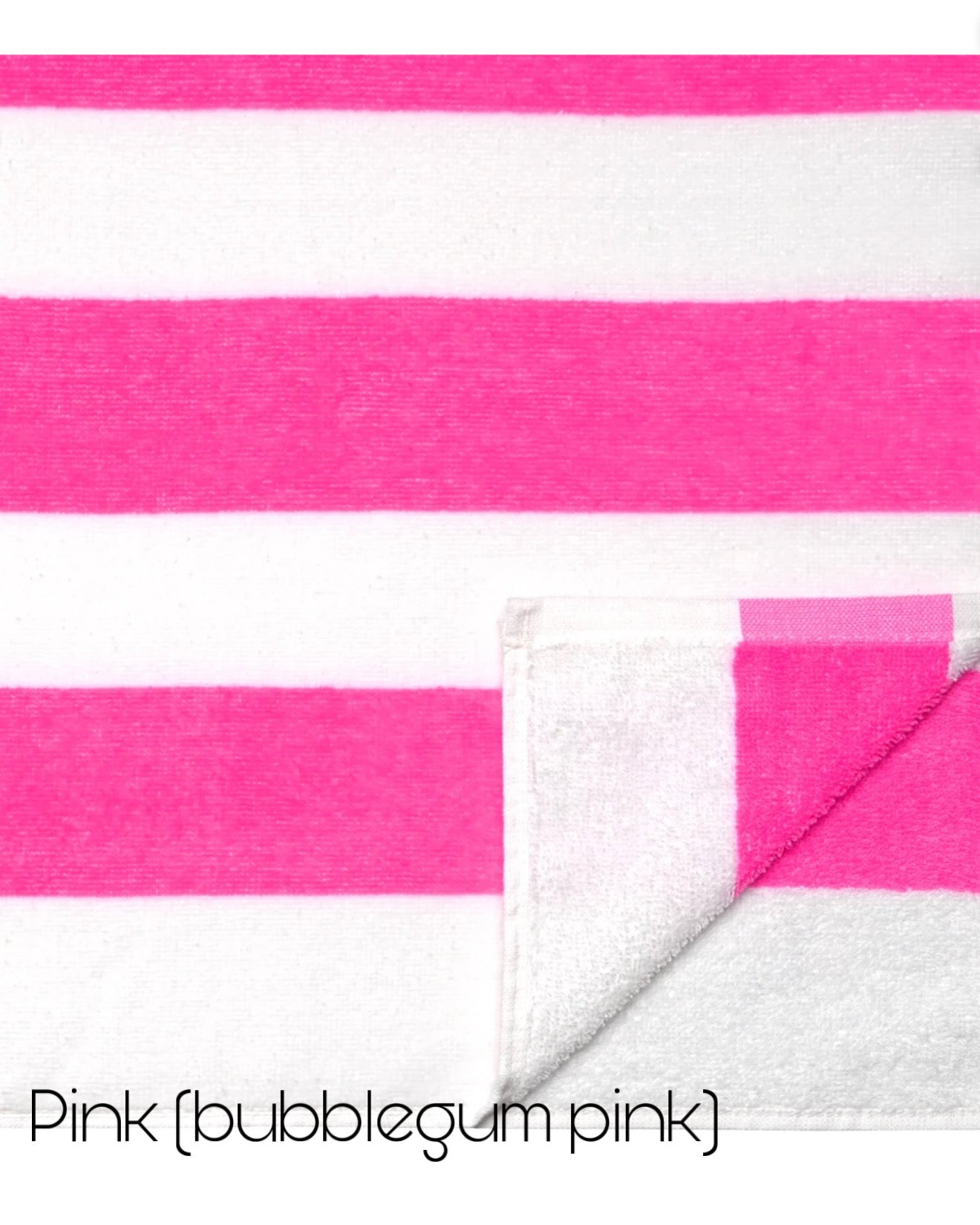 Personalized Cabana Stripe Beach Towels