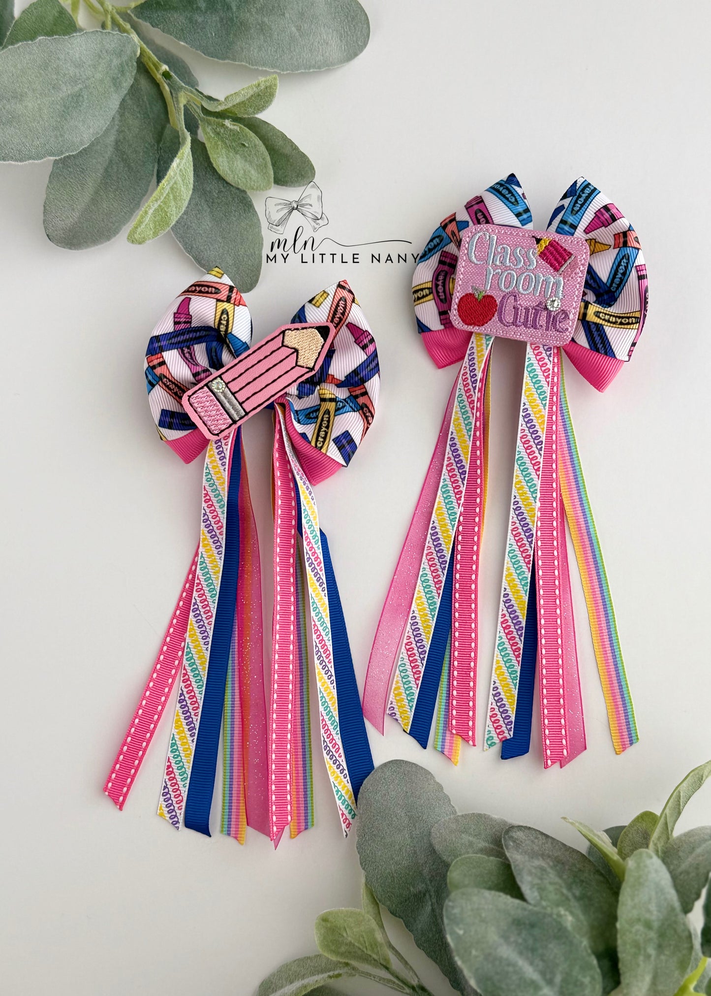 Pink Classroom Cutie Pigtail Bows