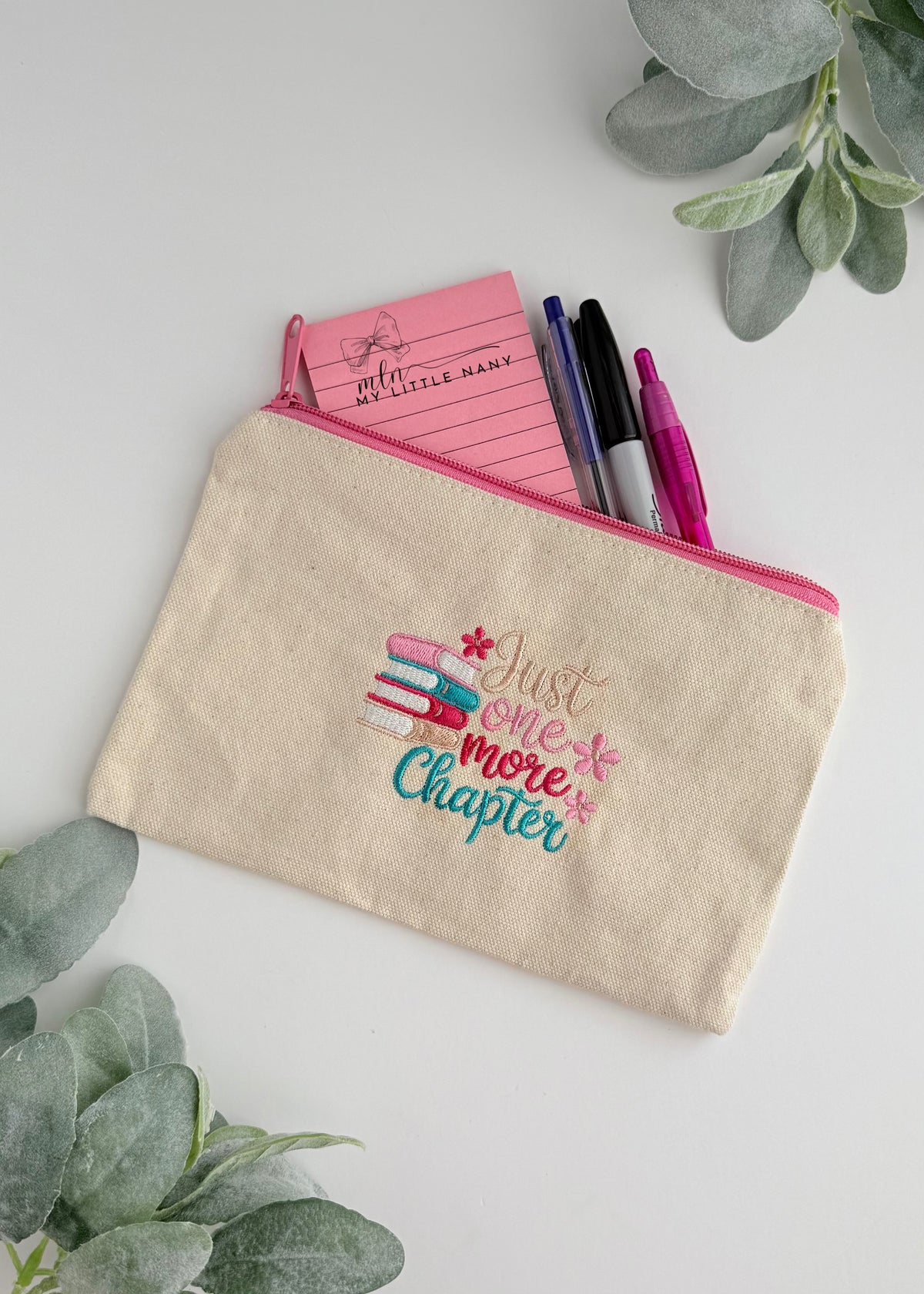 Just One More Chapter Embroidered Sweatshirt