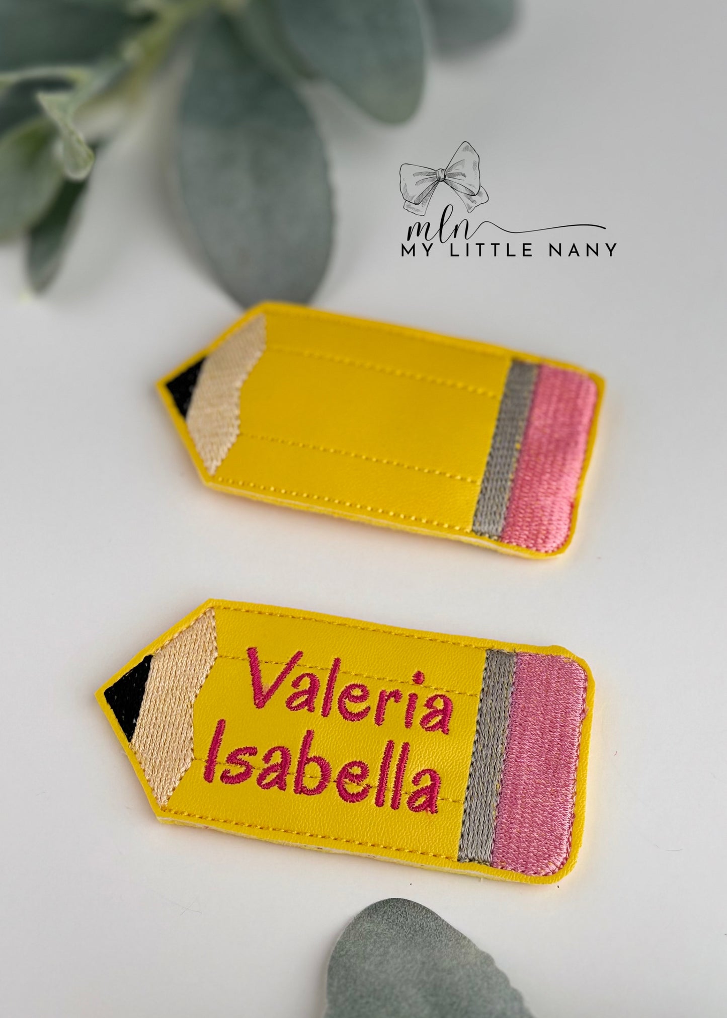 Personalized Pencil Headband