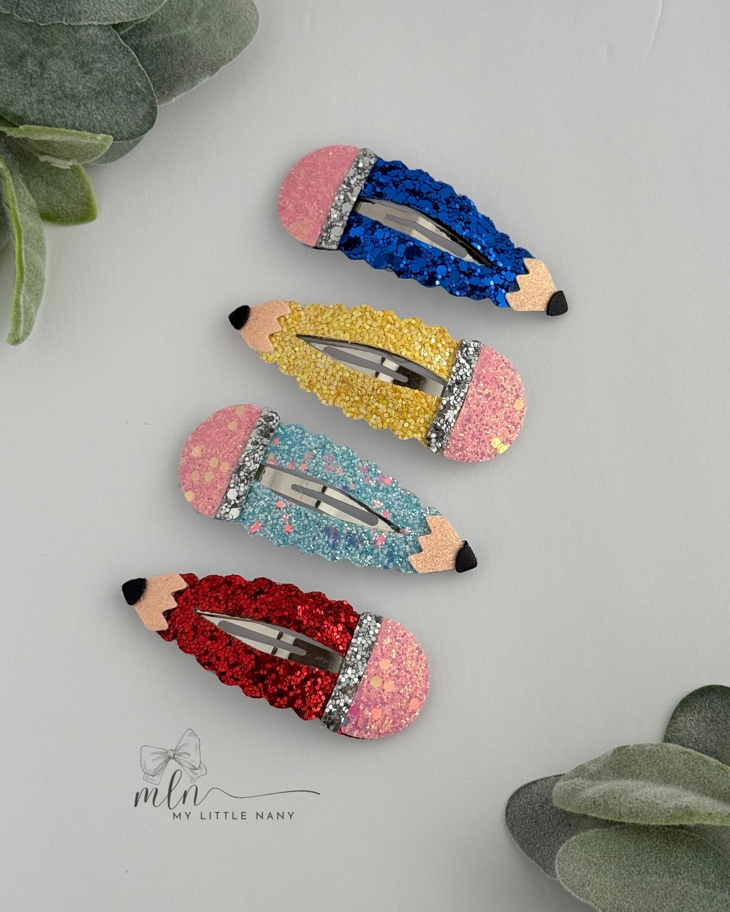 Pencil Snap Clip Set