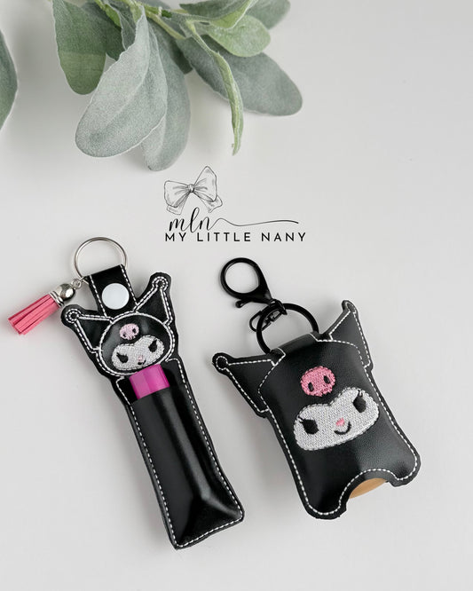 Kuromi Hand Sanitizer and Lip Balm Holders