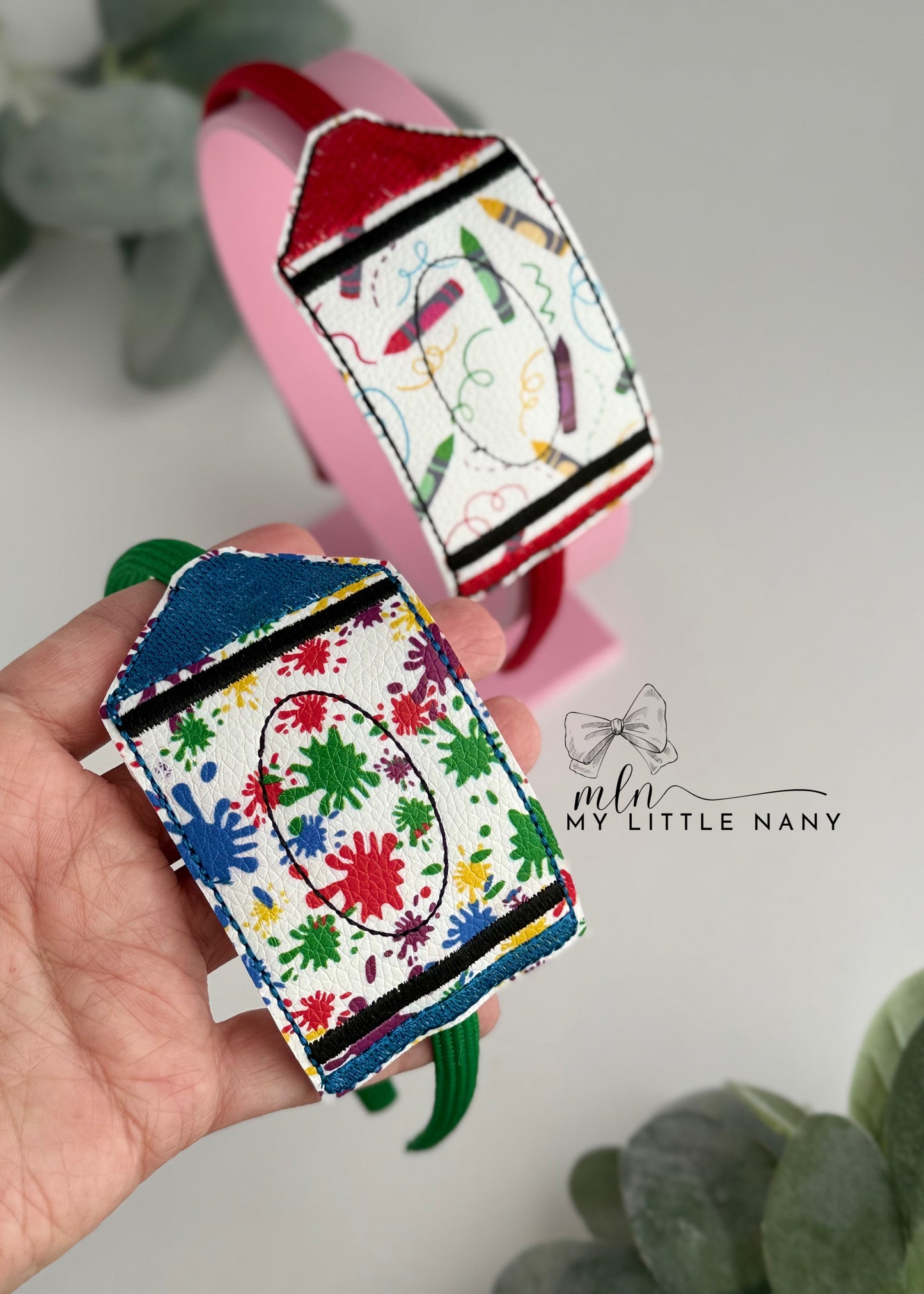 Multicolor Crayon Headband