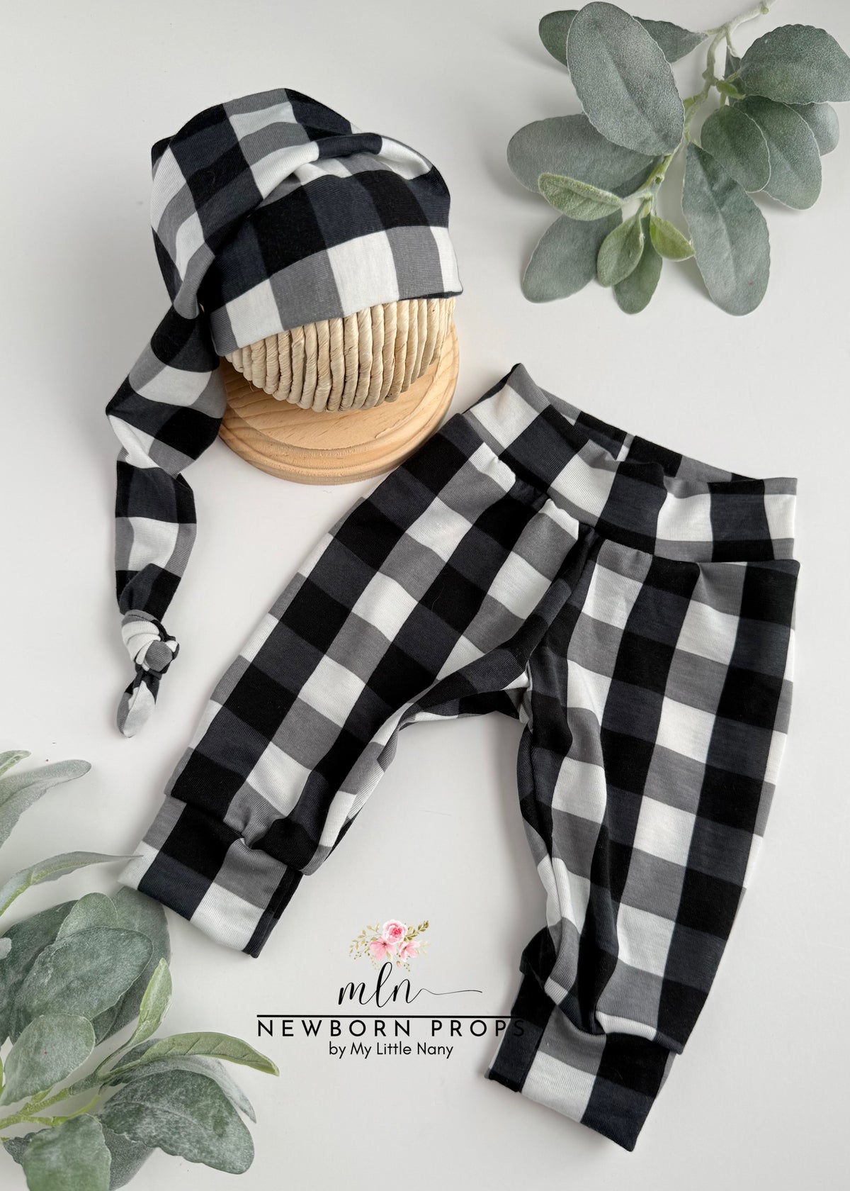 Buffalo Plaid Newborn Outfit