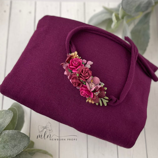 Eggplant Newborn Prop Set