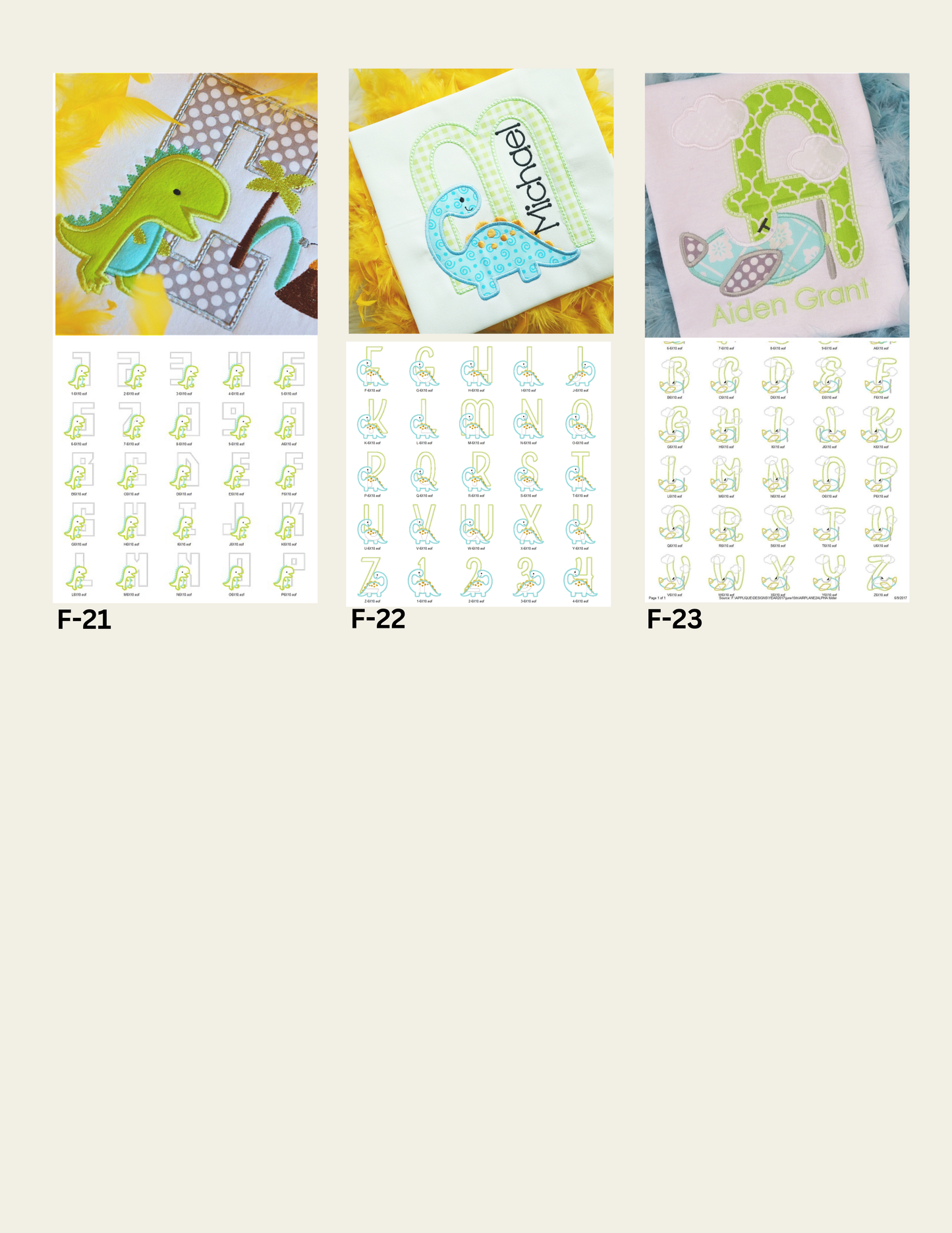 Monograms & Fonts for Baby Burp Cloth