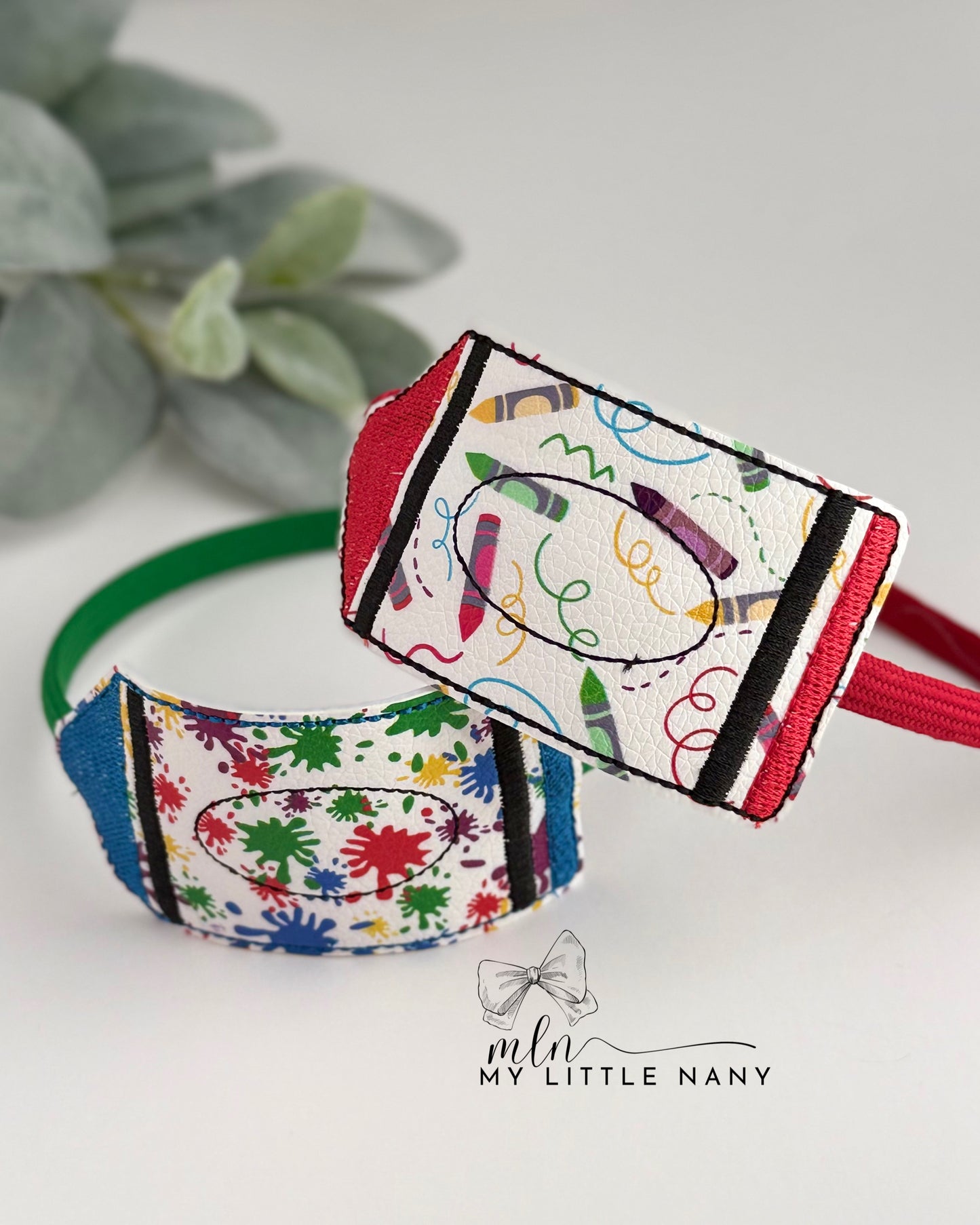 Multicolor Crayon Headband