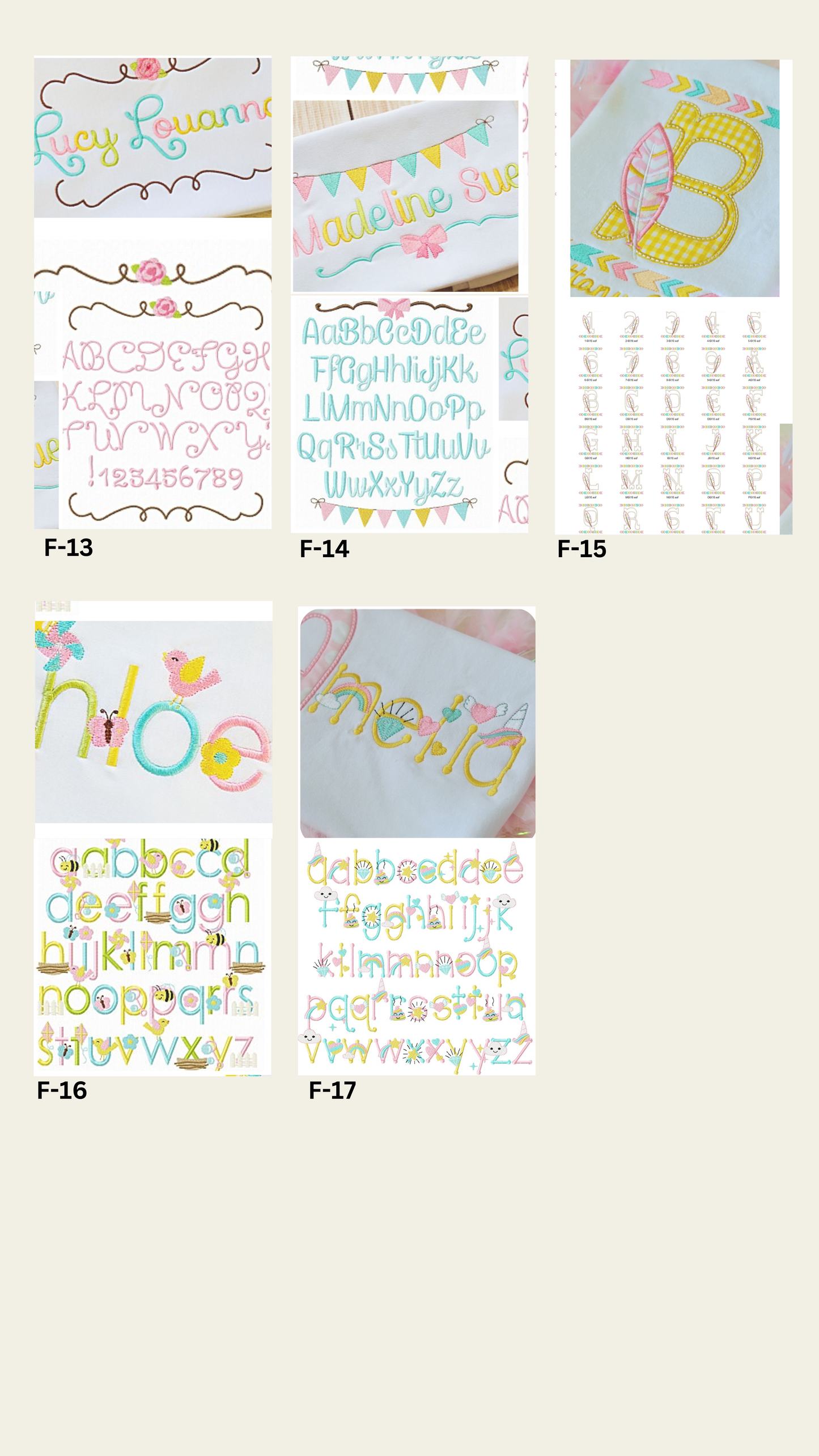 Monogramas para Paños de Bebé