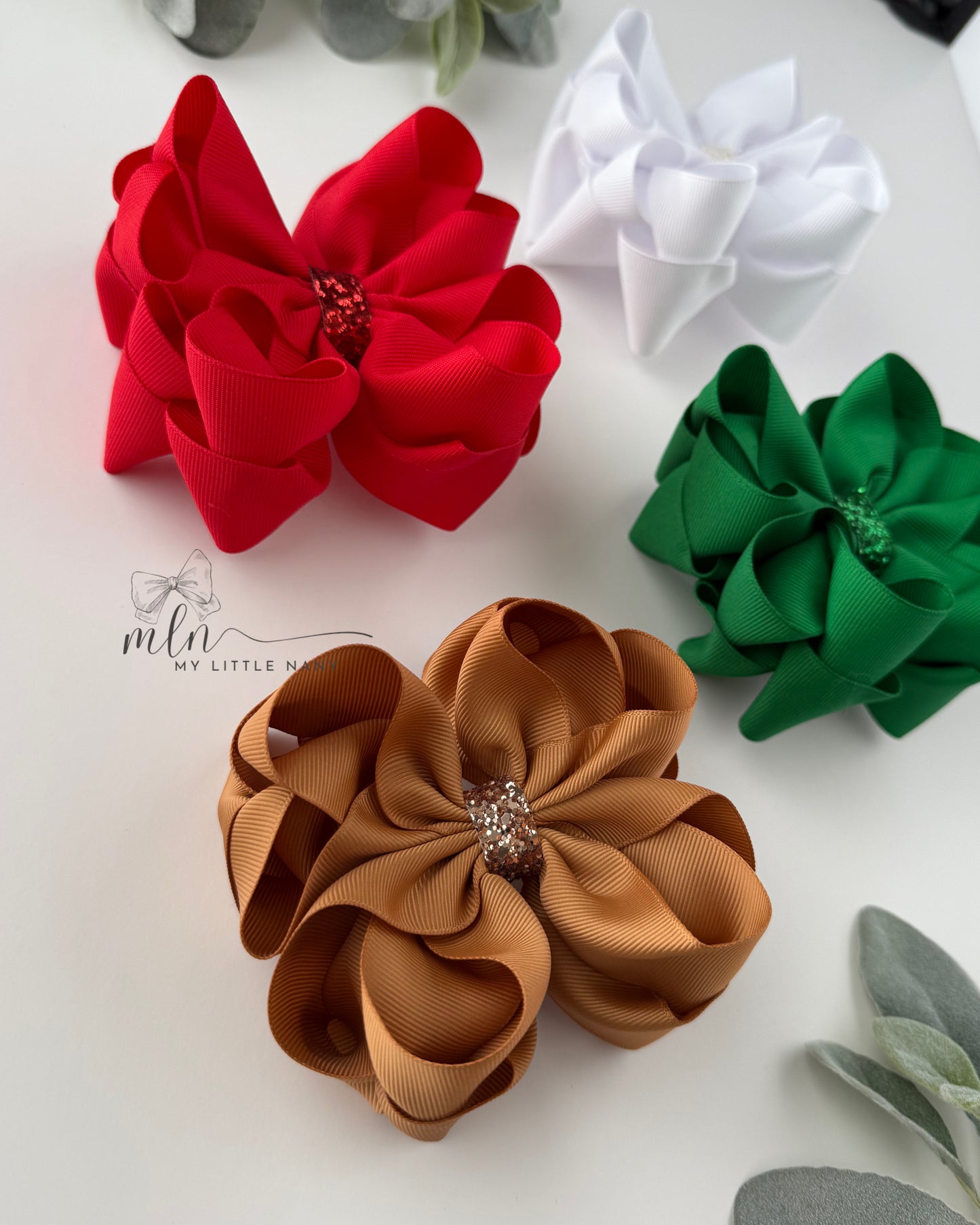 Christmas Octopus Bow Set