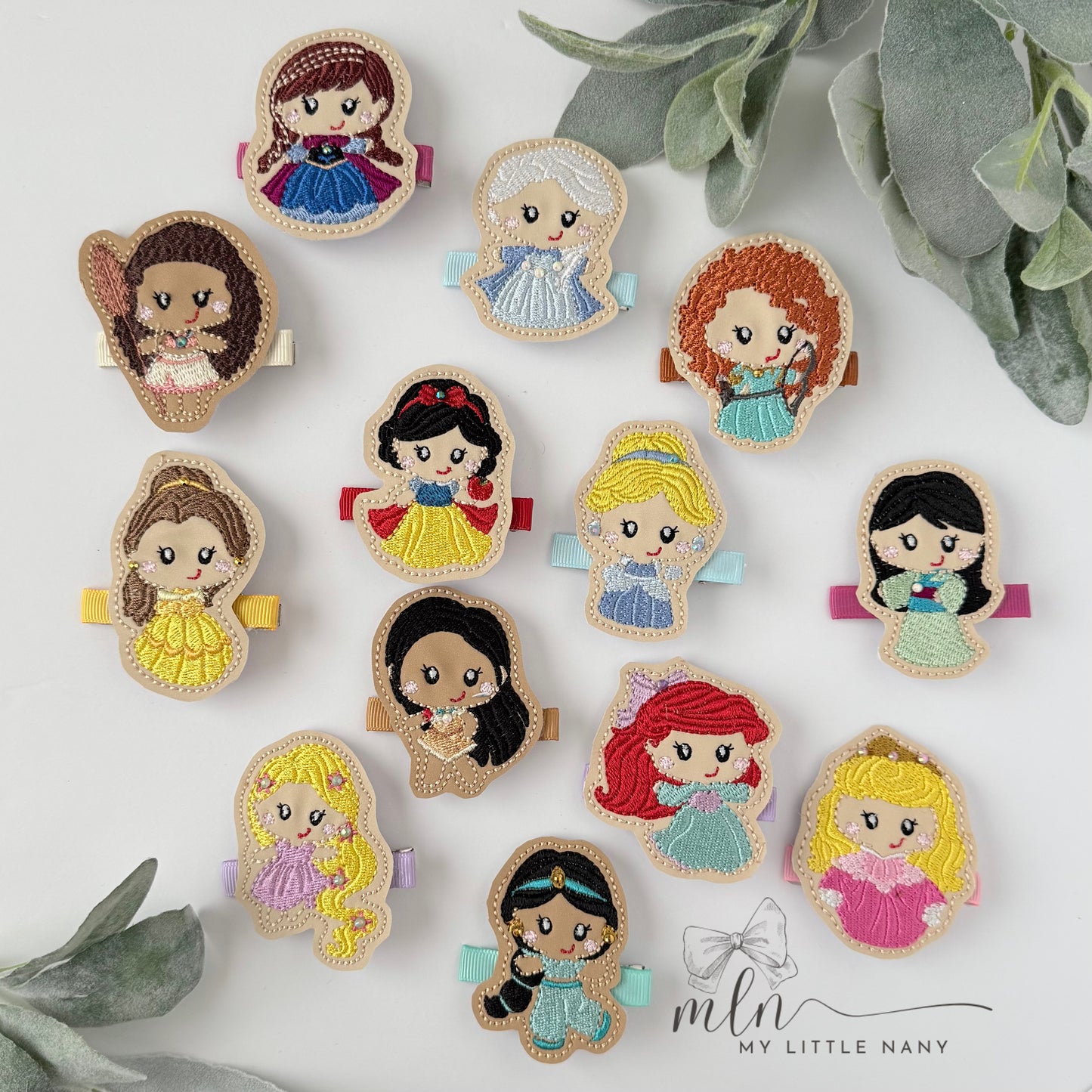 Princess Friends Hair Clips